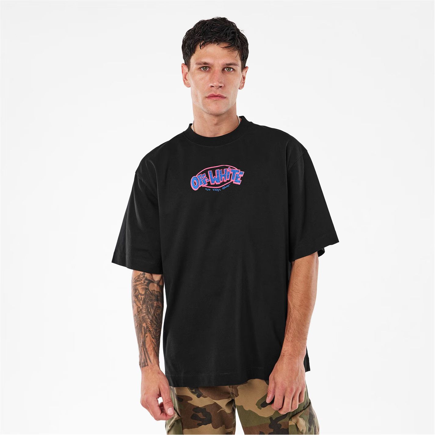 Off-White o1g2r1mq0226 Arrow Short-Sleeve T-Shirt In Black Size US XS / EU 42 / 0 - 3 Thumbnail