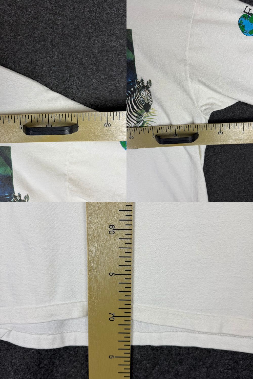 Hanes Vintage 1992 Zebra Wildlife Tee Earth Tones Single Stitch Size US XL / EU 56 / 4 - 11 Thumbnail