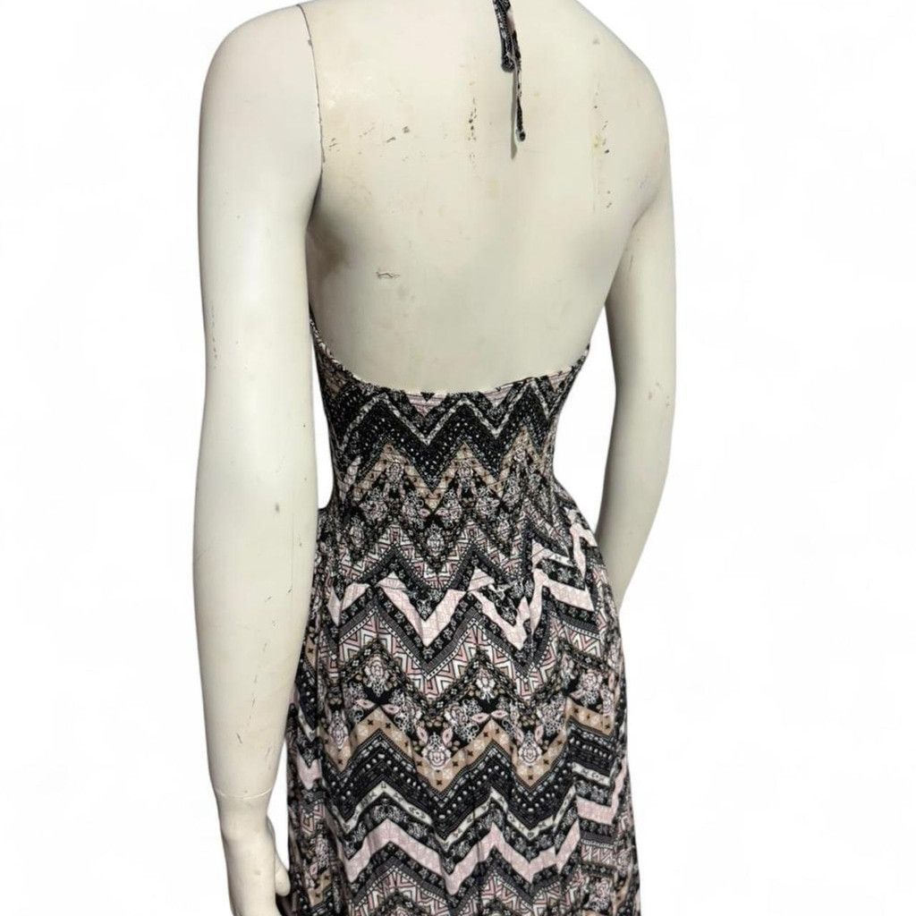 Adam Levine Halter chevron print maxi dress Size L / US 10 / IT 46 - 4 Thumbnail