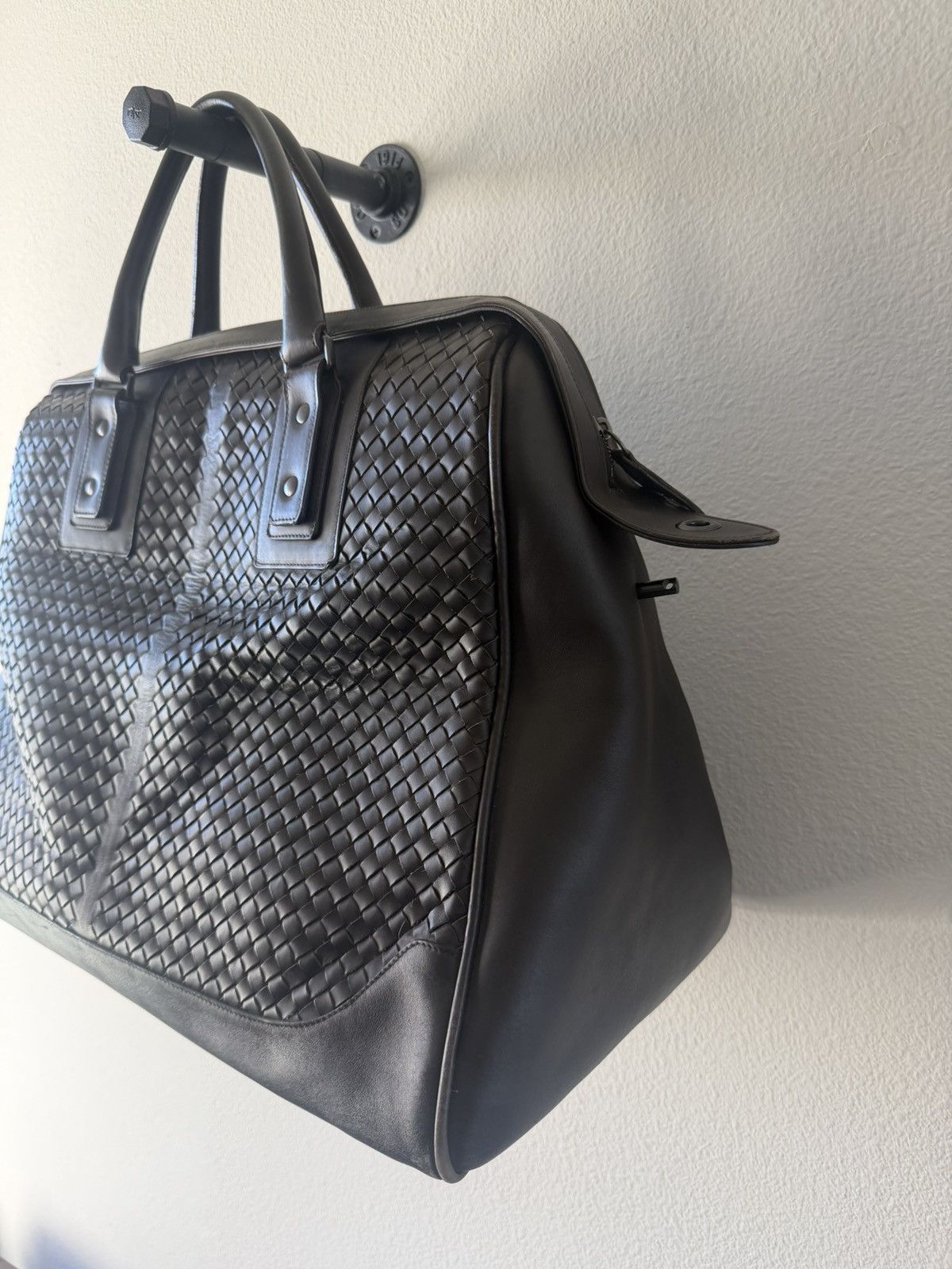 Bottega Veneta Bottega Intrecciato Leather XL Weekender Bag Size ONE SIZE - 3 Thumbnail