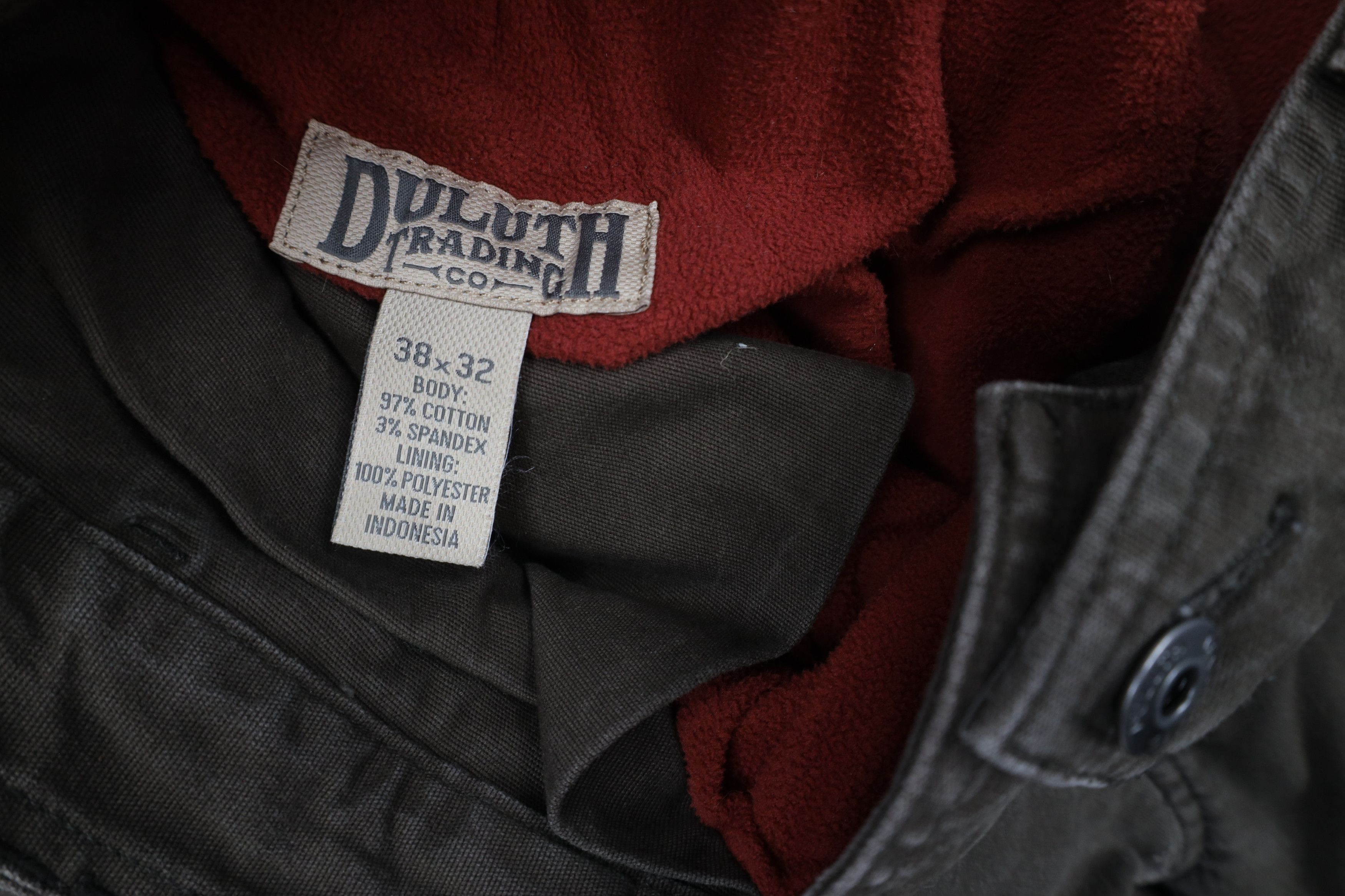 Duluth Trading Company × Vintage Duluth Trading Co Lined Flex Fire Hose Cargo Pants Brown Size US 38 / EU 54 - 8 Thumbnail
