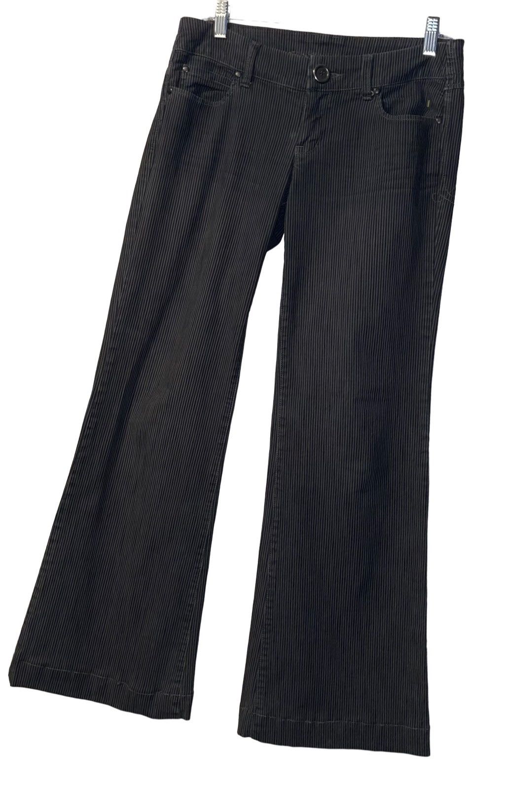 Other Level 99 Wide Leg Trouser Pinstripe Jean Size 29" - 6 Thumbnail