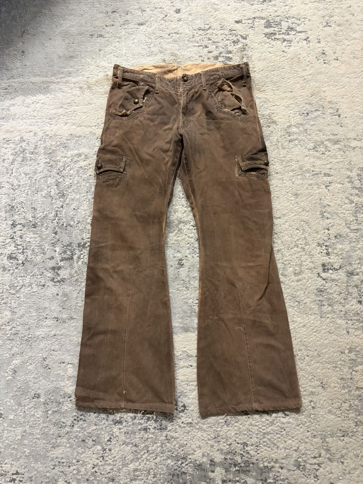 Obelisk Baggy Bootcut Cargo Pants Size US 34 / EU 50 - 1 Thumbnail