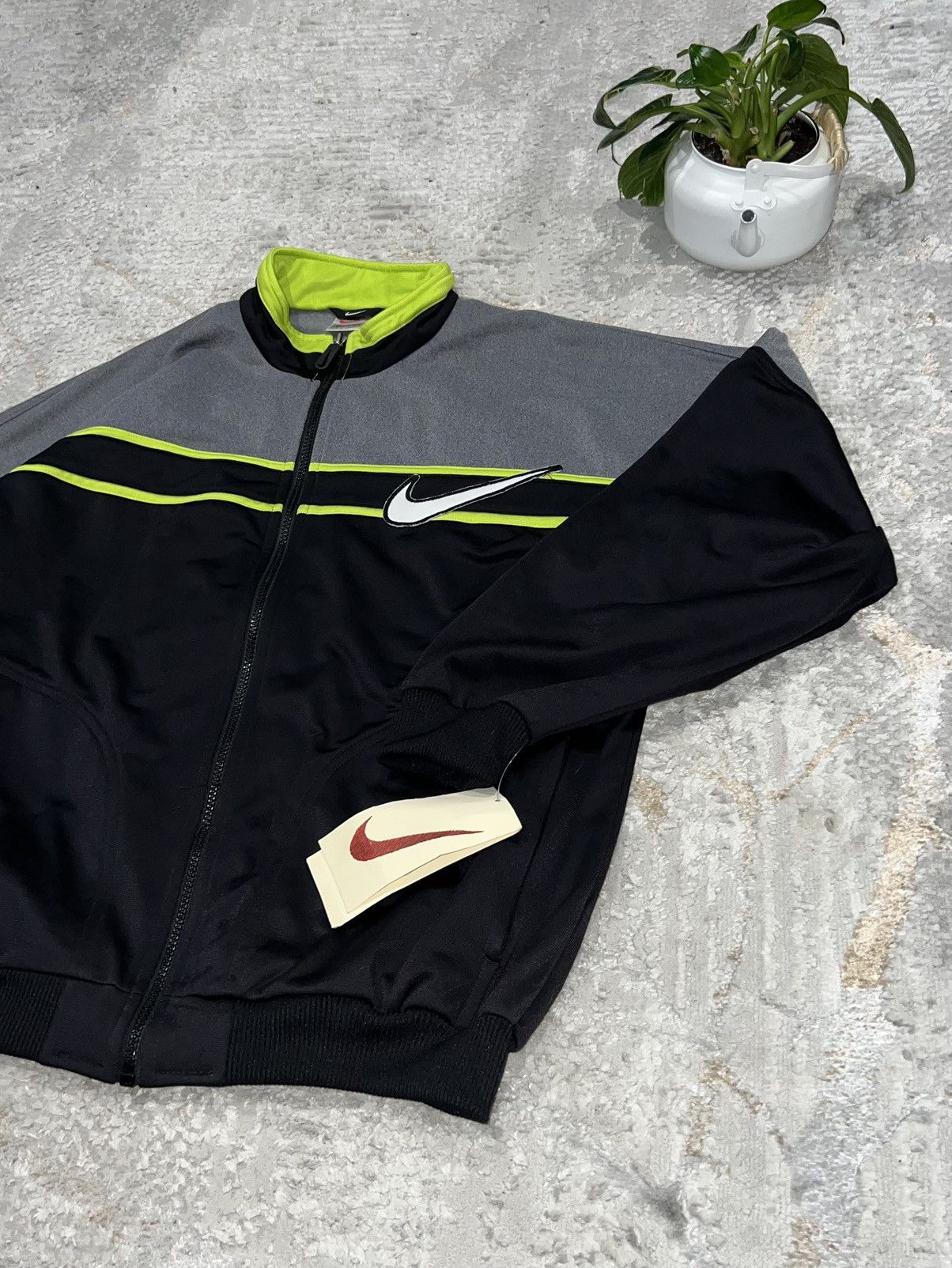 Nike × Vintage NIKE VINTAGE 90S ZIP SWEATSHIRT BOXY FIT Y2K CREWNECK Size US M / EU 48-50 / 2 - 4 Thumbnail