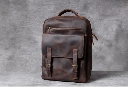 Genuine Leather × Japanese Brand Vintage Genuine Leather Backpack Men Size ONE SIZE - 2 Thumbnail