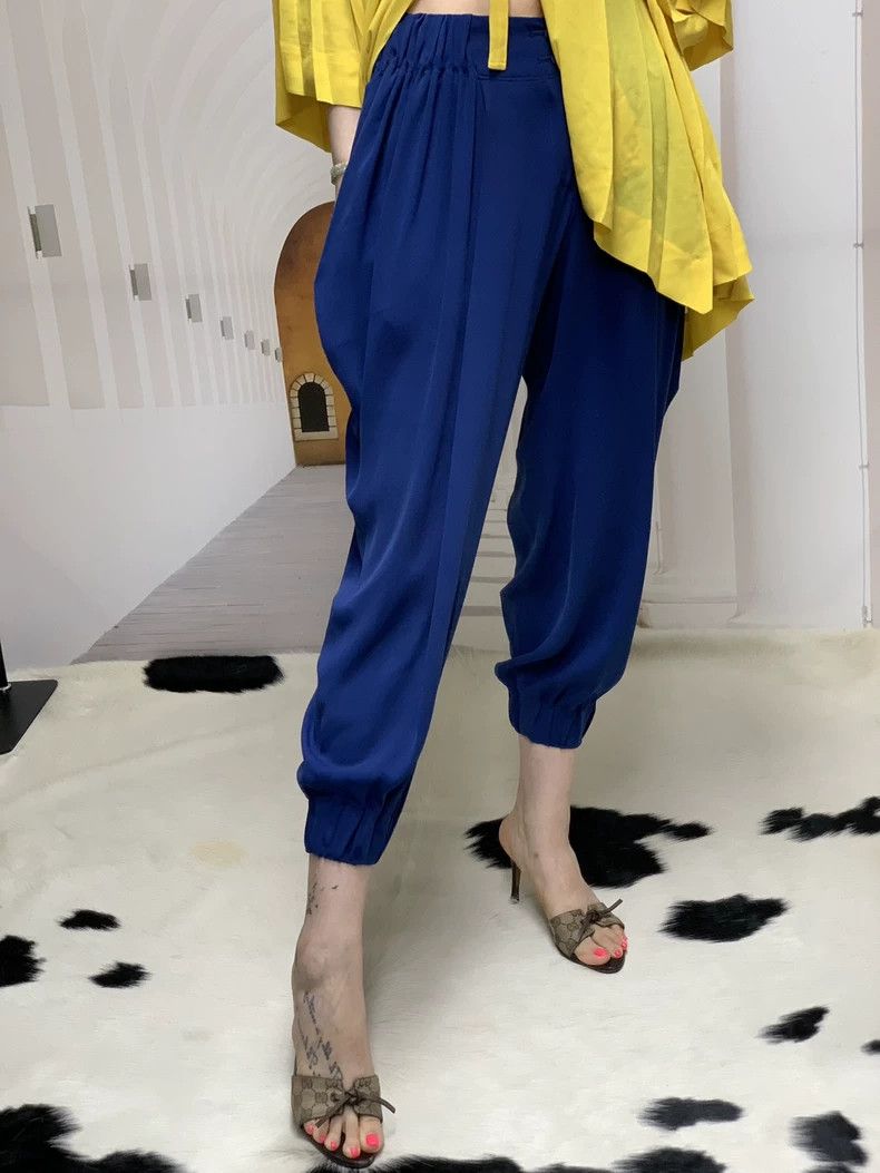 Issey Miyake Issey Miyake size:1 Blue Harem pants Size 26" / US 2 / IT 38 - 3 Thumbnail