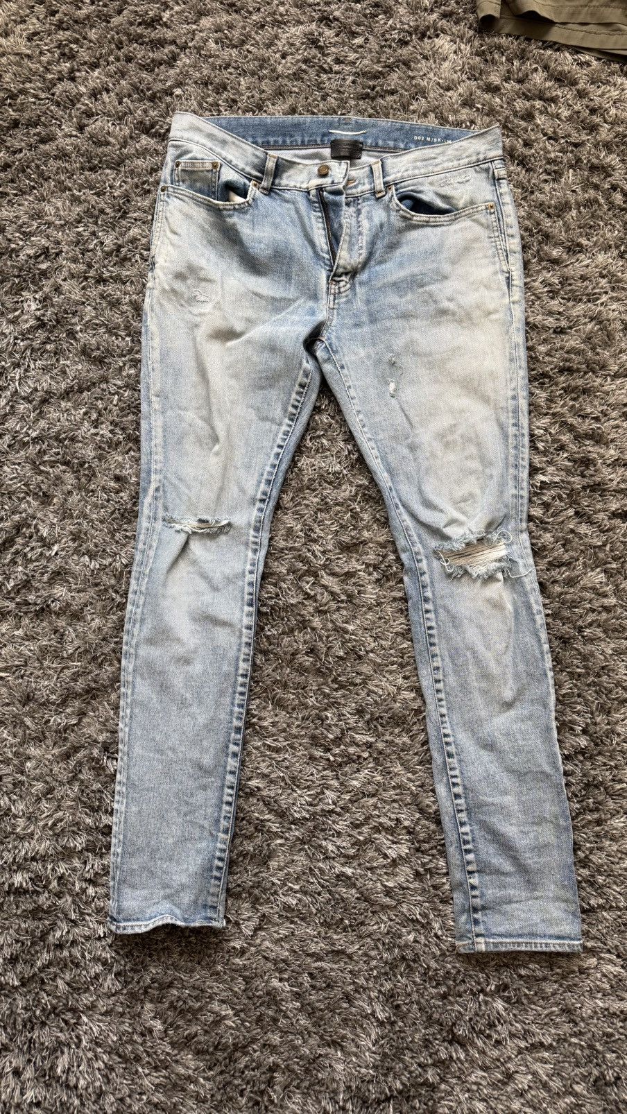 Saint Laurent Paris Saint Laurent Blue denim Size US 33 - 1 Thumbnail