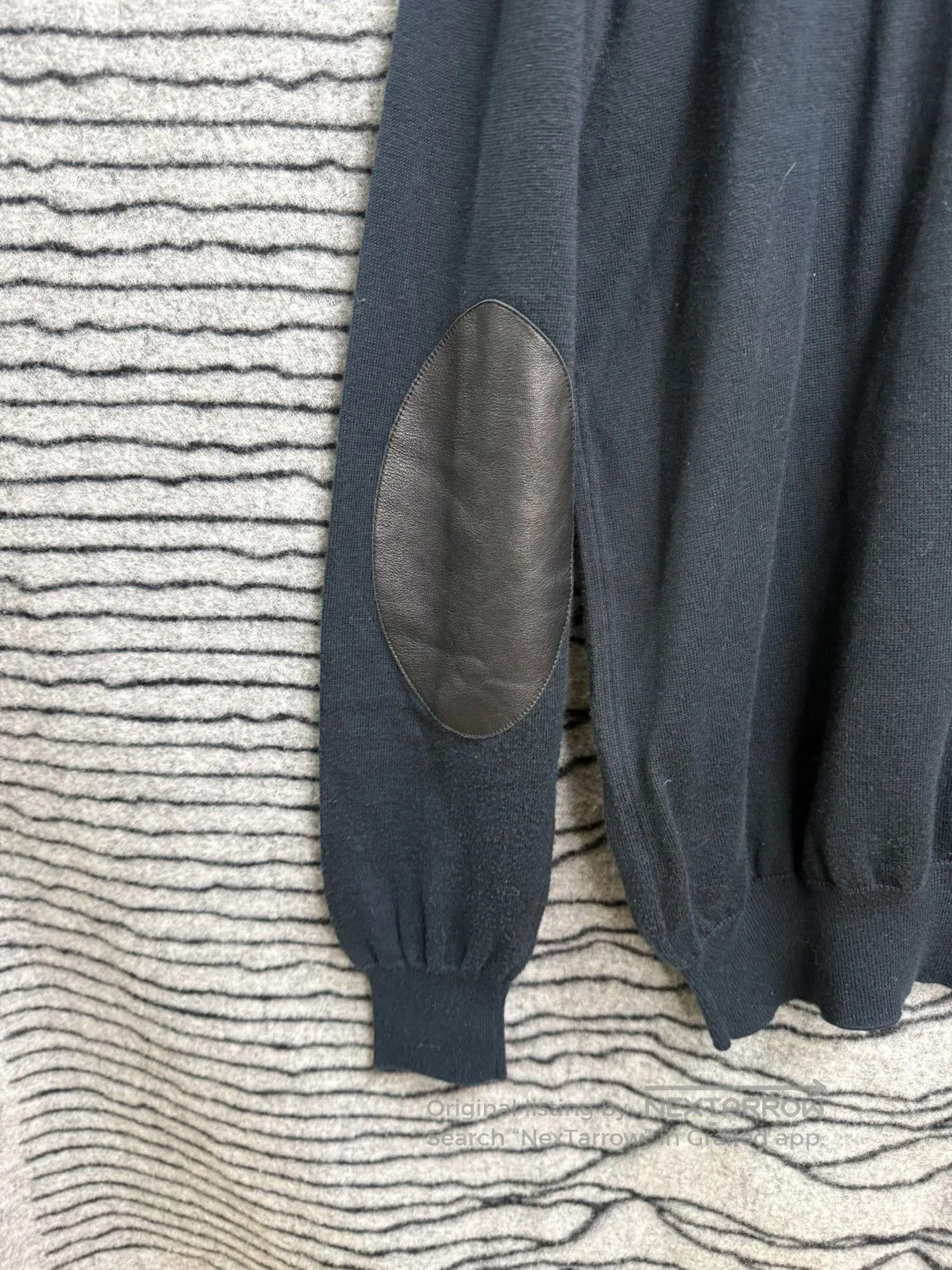 Maison Margiela Maison Margiela Deconstructed Leather Panel Sweater. Size US M / EU 48-50 / 2 - 4 Thumbnail