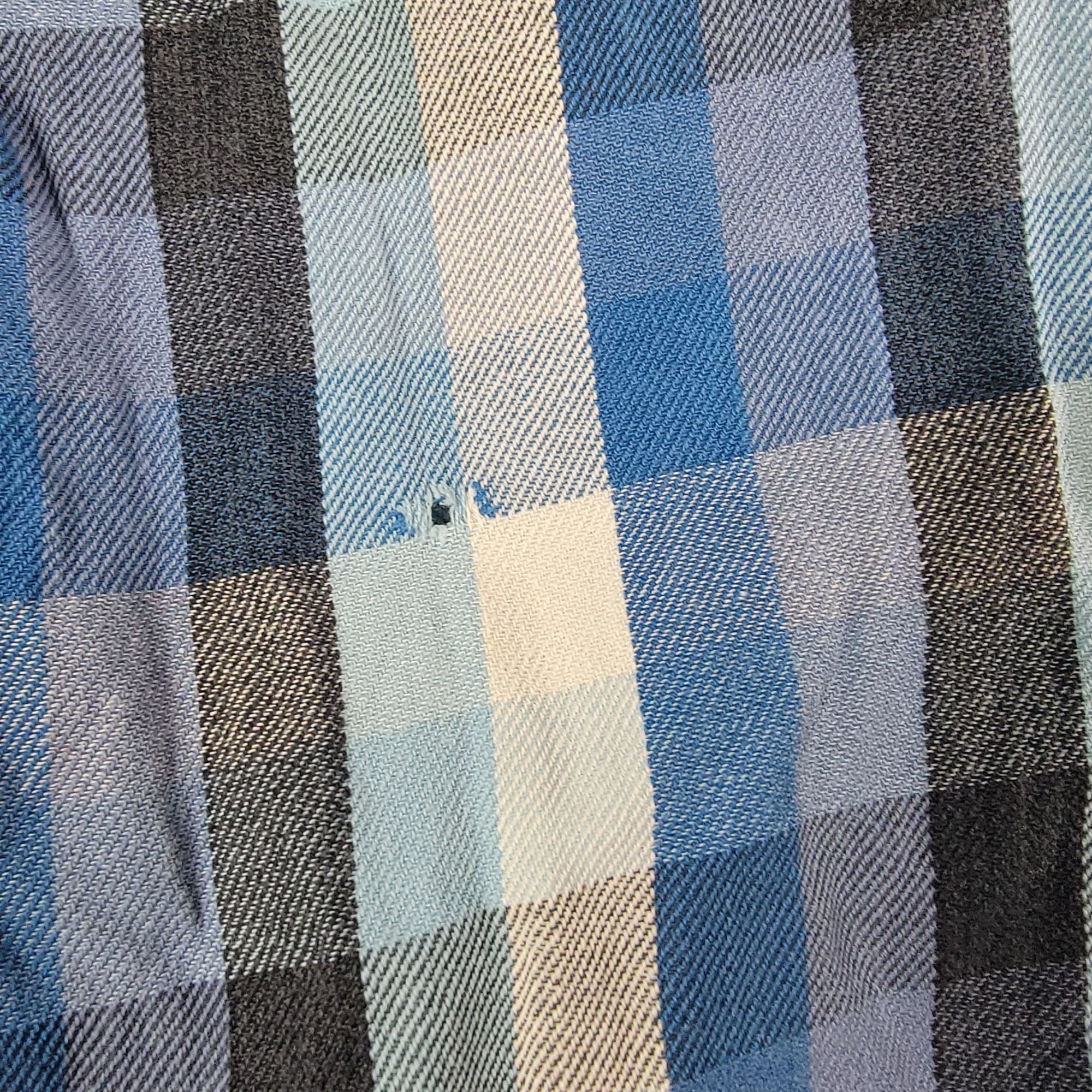 Vans Vans Off The Wall Mens XL Blue Plaid Long Sleeve Shirt Casua Size US XL / EU 56 / 4 - 4 Thumbnail