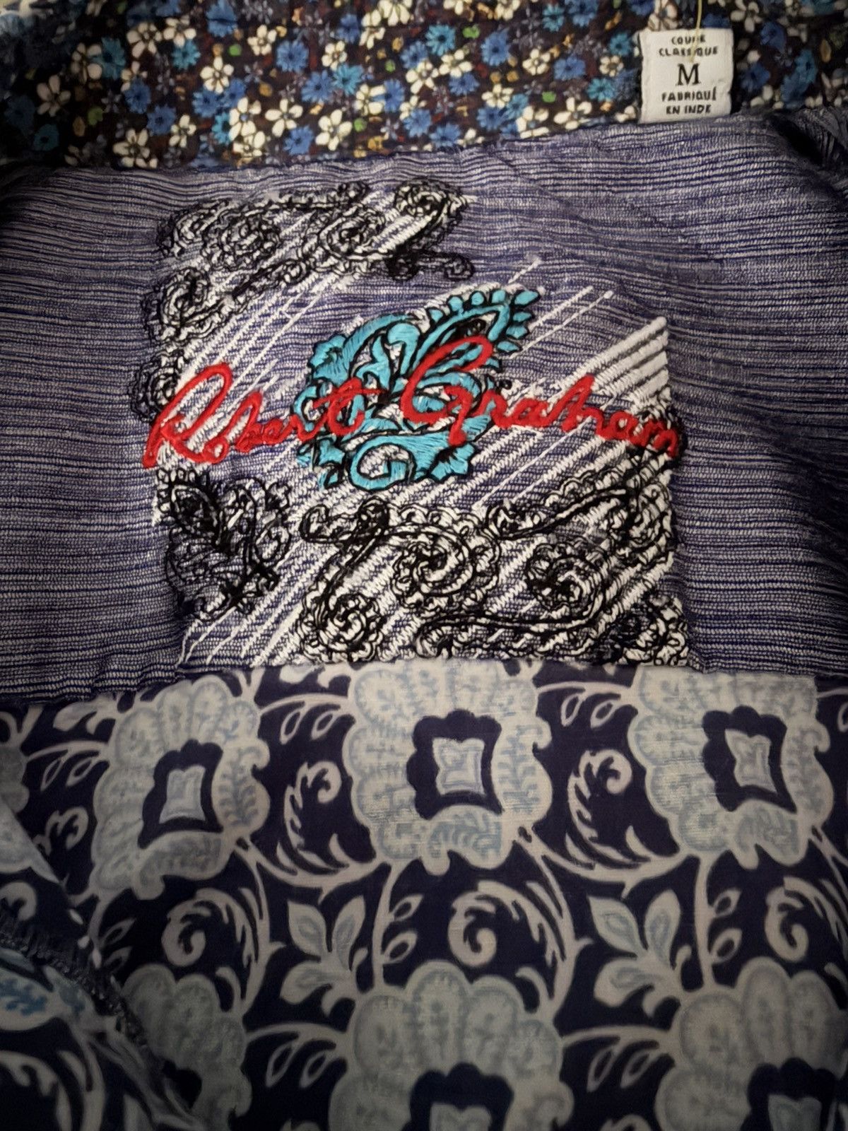 Robert Graham Robert Graham Paisley Floral Pattern Short Sleeve Medium Size US M / EU 48-50 / 2 - 2 Thumbnail