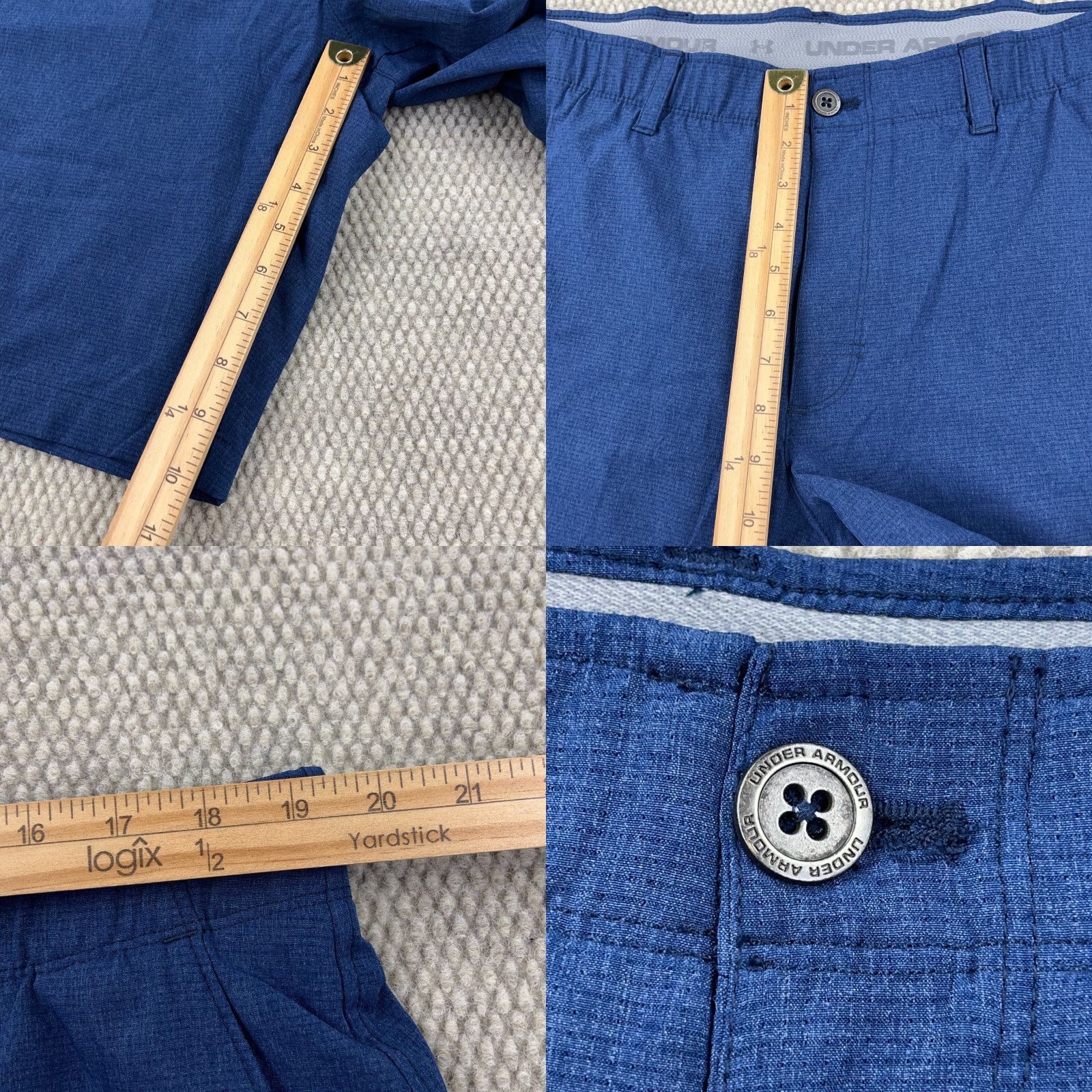 Under Armour Under Armour Chino Shorts Men 40 Navy Blue Golf Performance Loose Fit Heatgear Size US 40 / EU 56 - 8 Thumbnail