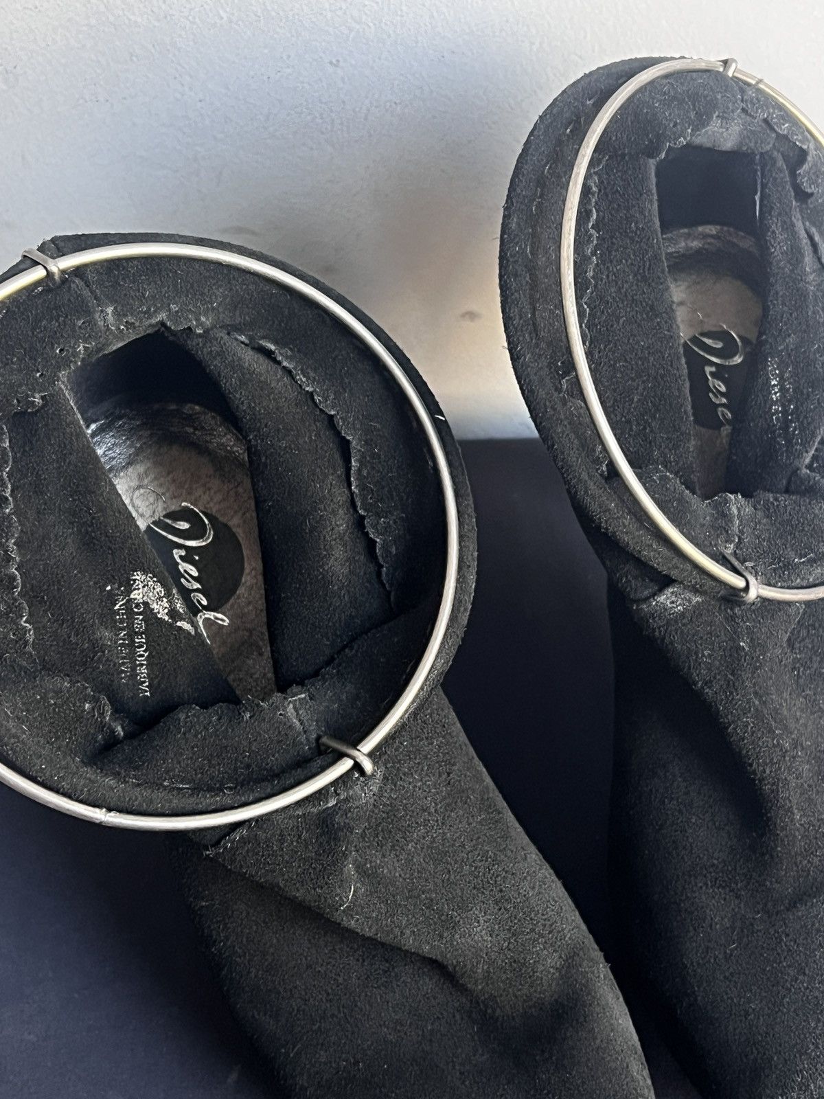 Diesel Diesel Black Leather Heels rick owens Archive Style 2000s Size US 7 / IT 37 - 14 Thumbnail