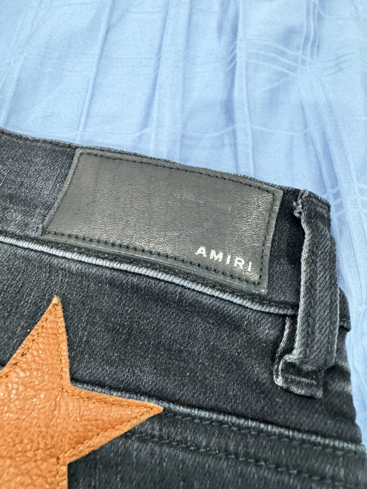 Amiri AMIRI Chemist Leather Stars Jean Orange / Black size 32 Size US 32 / EU 48 - 4 Thumbnail