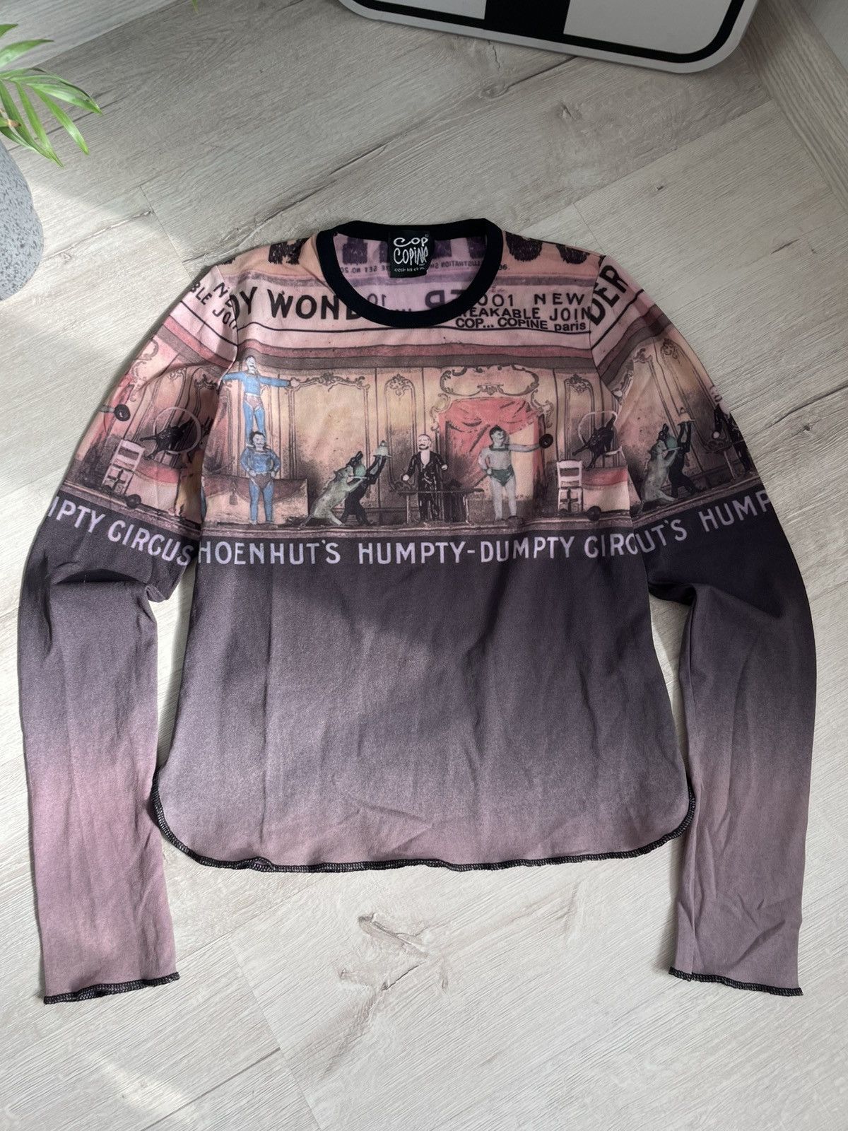Cop Copine × Hysteric Glamour × If Six Was Nine Archive Y2k Cop Copine Paris “circus” Longsleeve Over Print Size S / US 4 / IT 40 - 5 Thumbnail