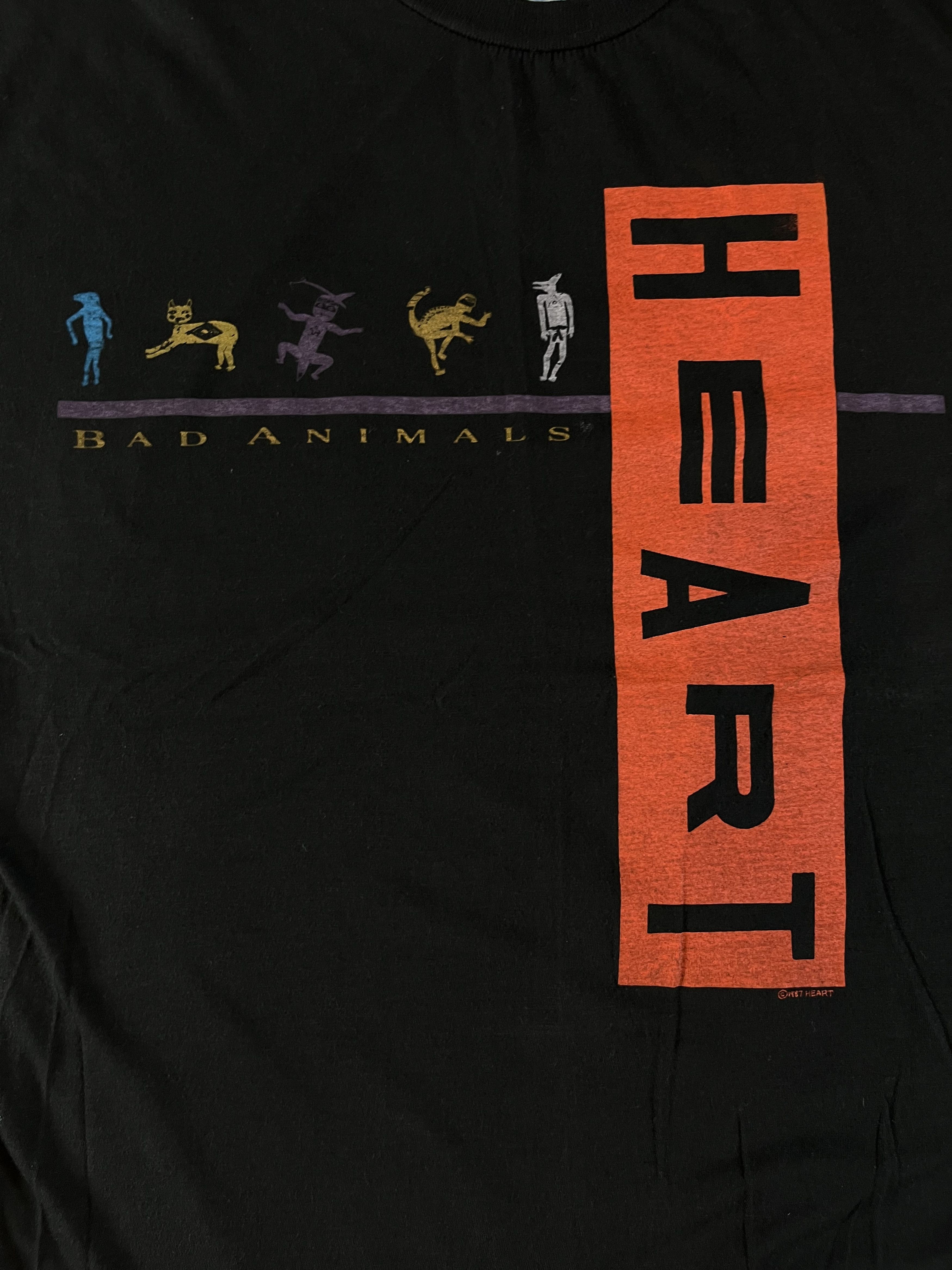 Band Tees Vintage 1987 Heart Bad Animals Album Size US XL / EU 56 / 4 - 3 Thumbnail