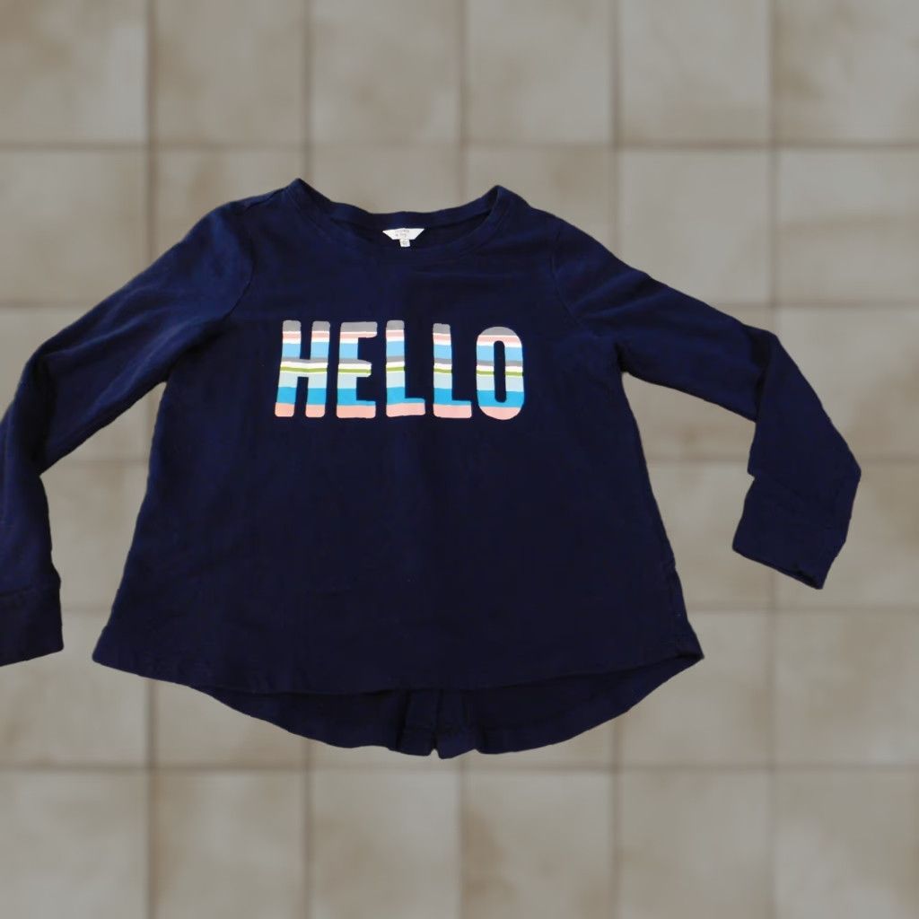 Vintage Crown & Ivy Sweater Small Blue Womens Pullover Crew Neck Dolman Sleeve Knit Cotton Logo Button Size S / US 4 / IT 40 - 1 Thumbnail