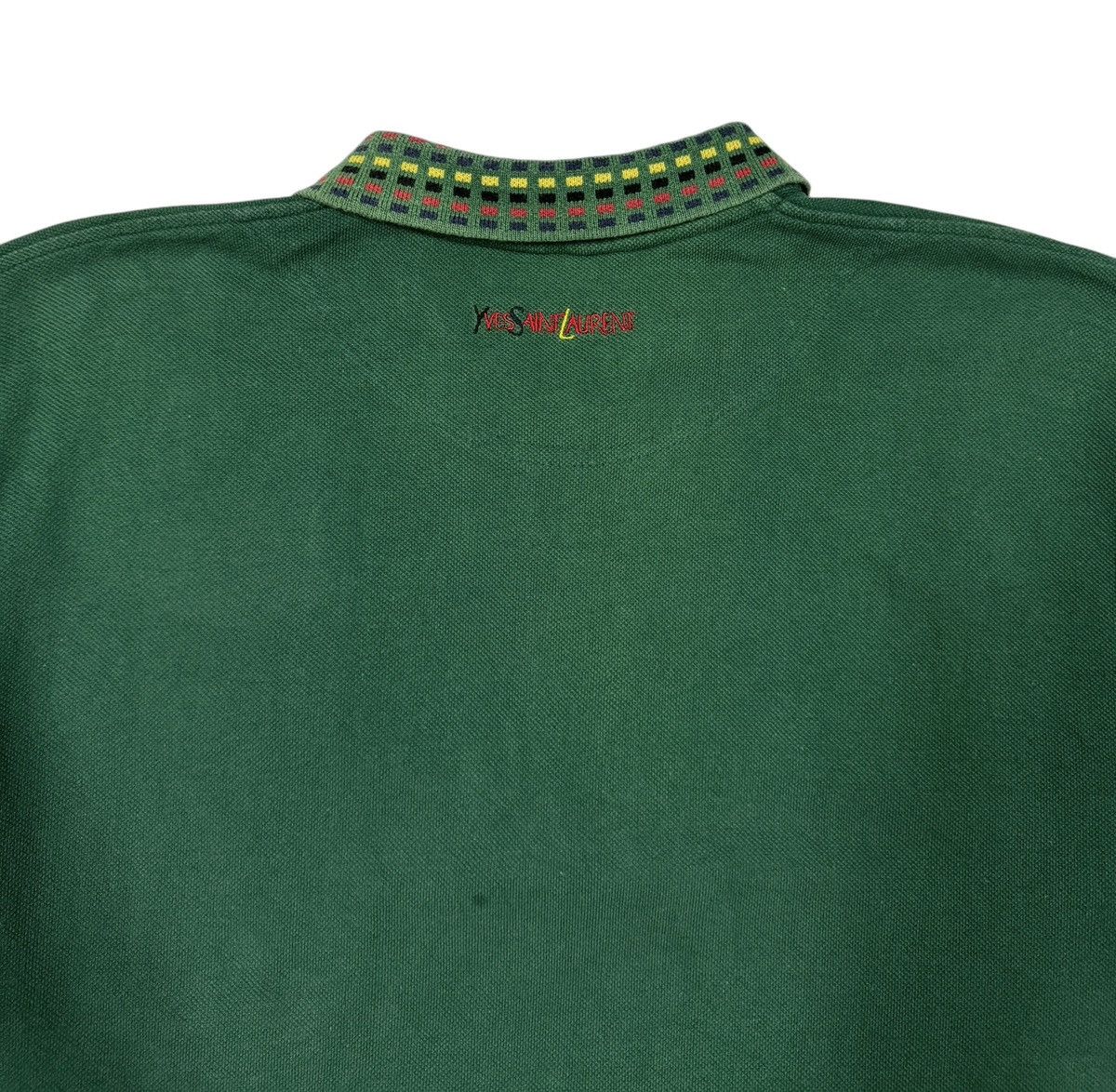 Vintage Vtg🔥90’s YvesSaintLaurent Ysl Embroidery Pocket Polo Tee Size US L / EU 52-54 / 3 - 9 Thumbnail