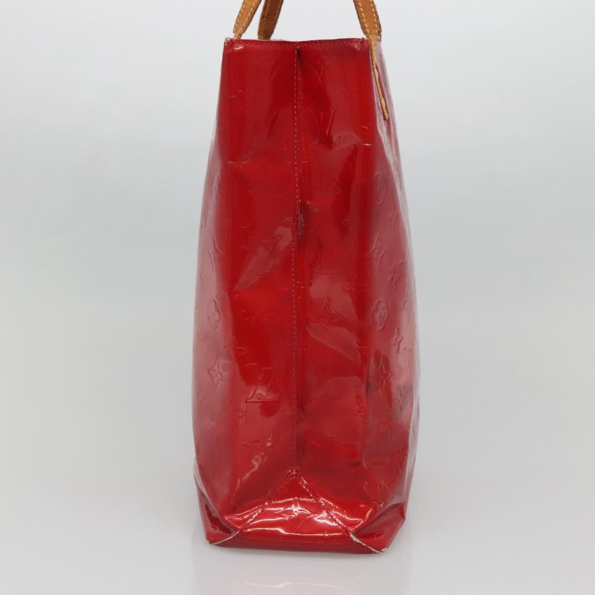 Louis Vuitton LOUIS VUITTON Monogram Vernis Reade MM Hand Bag Red Rouge Size ONE SIZE - 4 Thumbnail