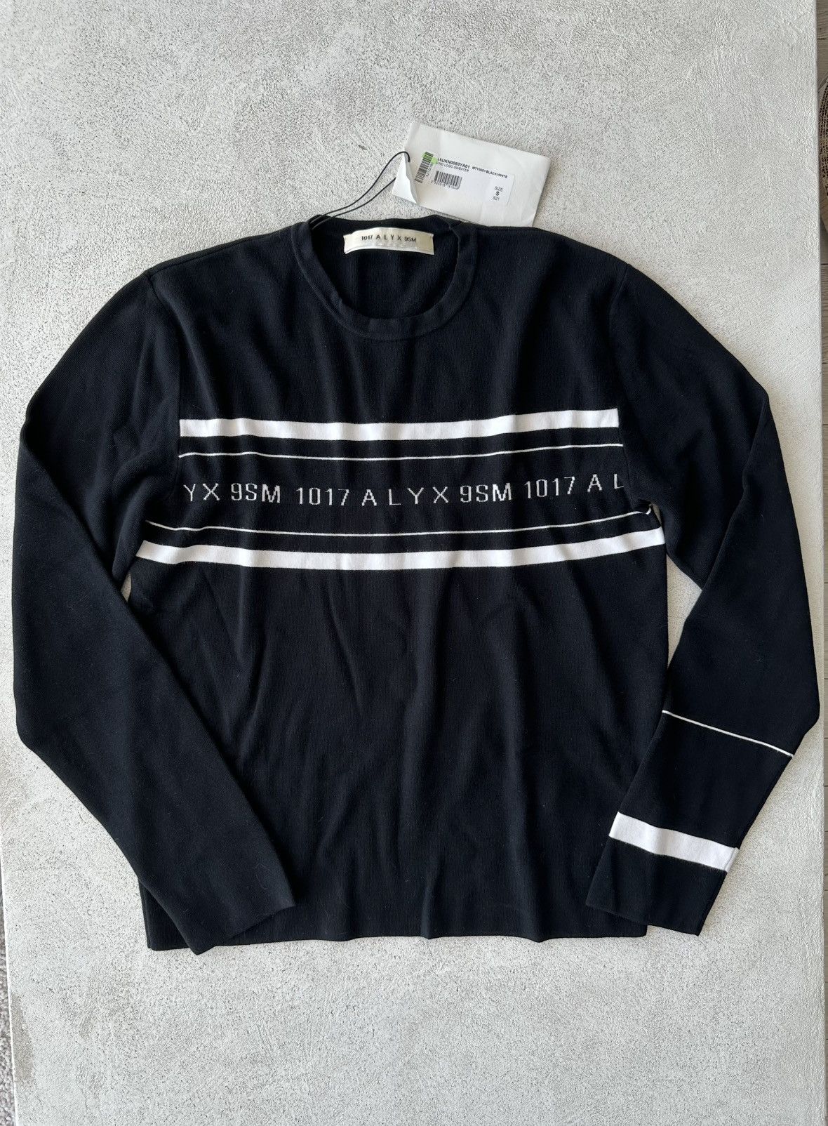 1017 ALYX 9SM 1017 ALYX 9SM Jumper Sweater Logo Intarsia Crew Neck Size US S / EU 44-46 / 1 - 1 Thumbnail