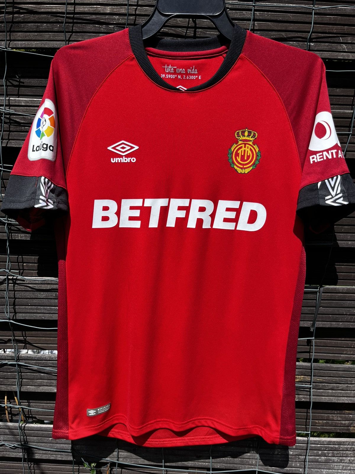Umbro 🔴 MALLORCA 2019-20 HOME KIT SOCCER JERSEY FOOTBALL T SHIRT Size US L / EU 52-54 / 3 - 1 Thumbnail