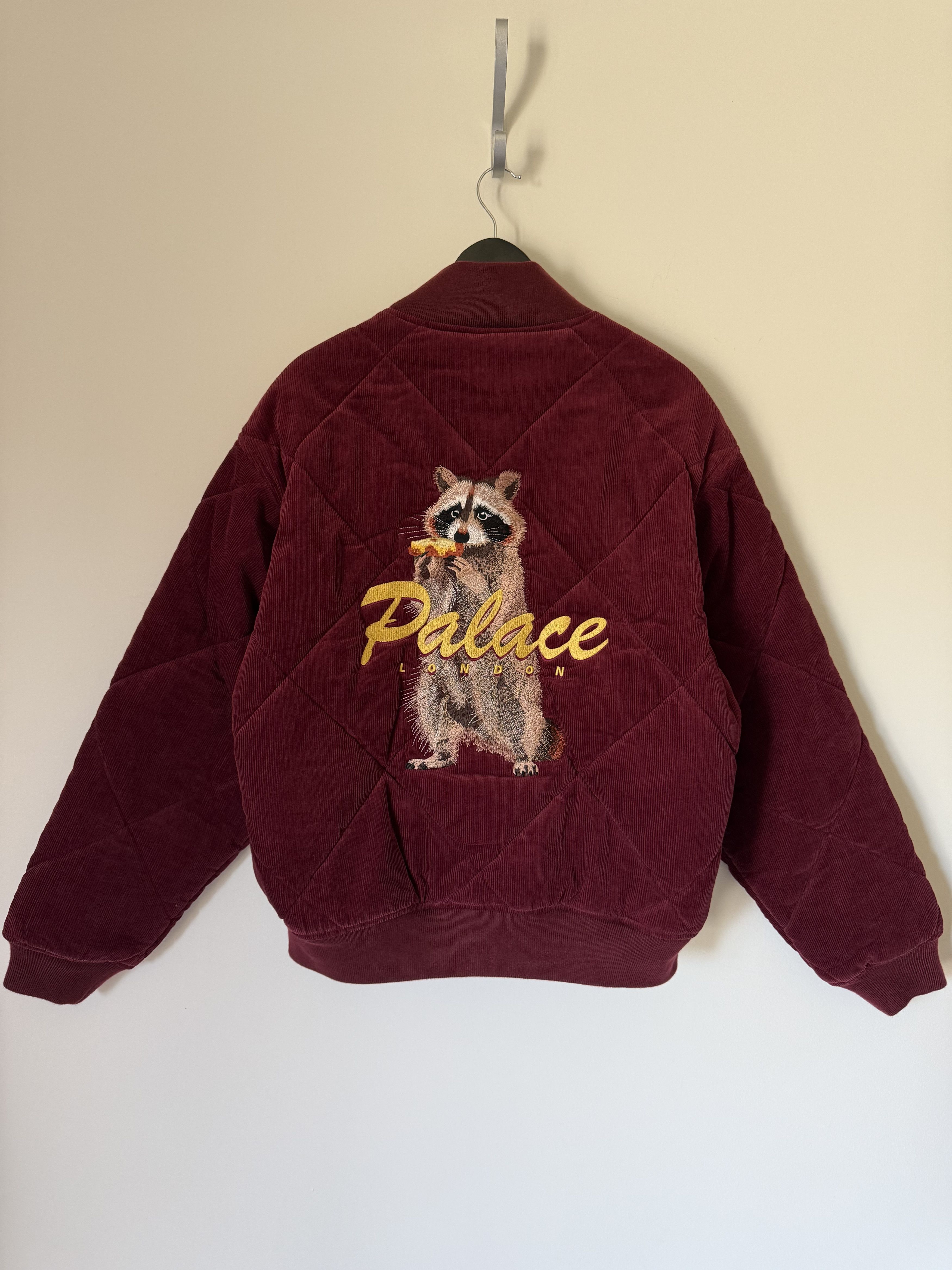 Palace Palace Hungry Raccoon Corduroy Bomber Jacket in Burgundy Size US M / EU 48-50 / 2 - 1 Thumbnail