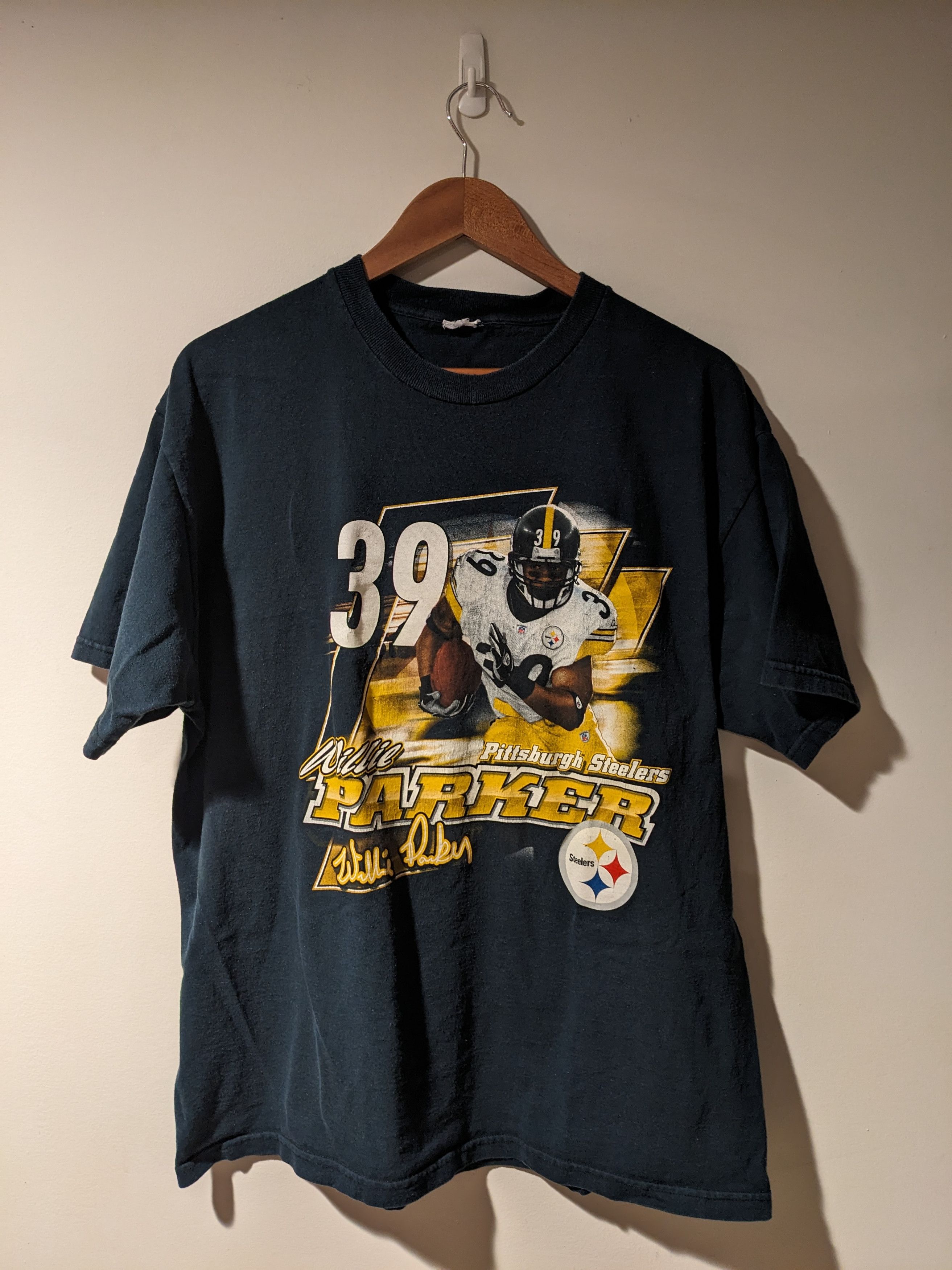 NFL × Vintage Vintage 2004 Pittsburgh Steelers Willie Parker NFL T-Shirt Size US XL / EU 56 / 4 - 1 Thumbnail