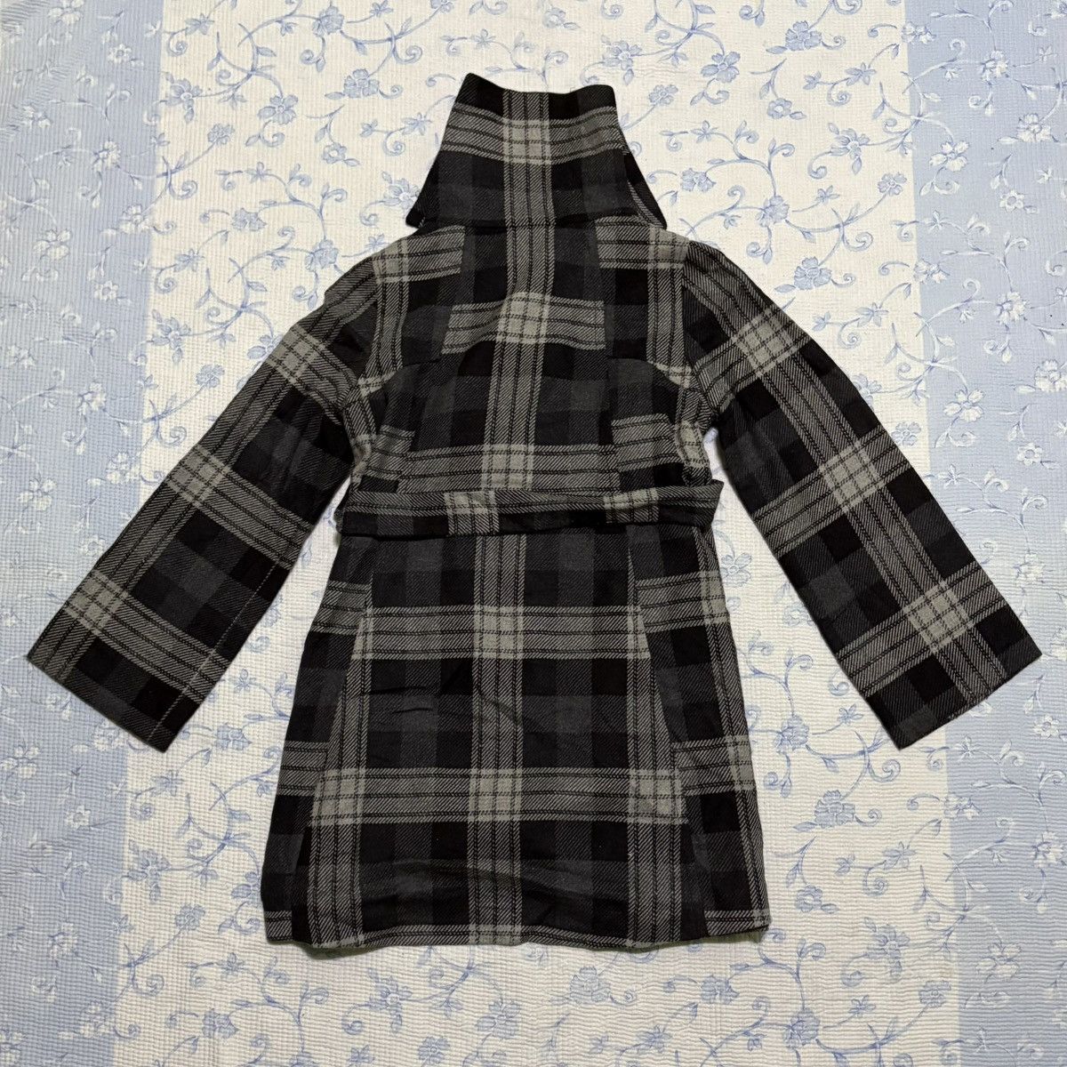 Zara Zara Longline Belted Wool Blend Coat Black Gray Size US L / EU 52-54 / 3 - 10 Thumbnail