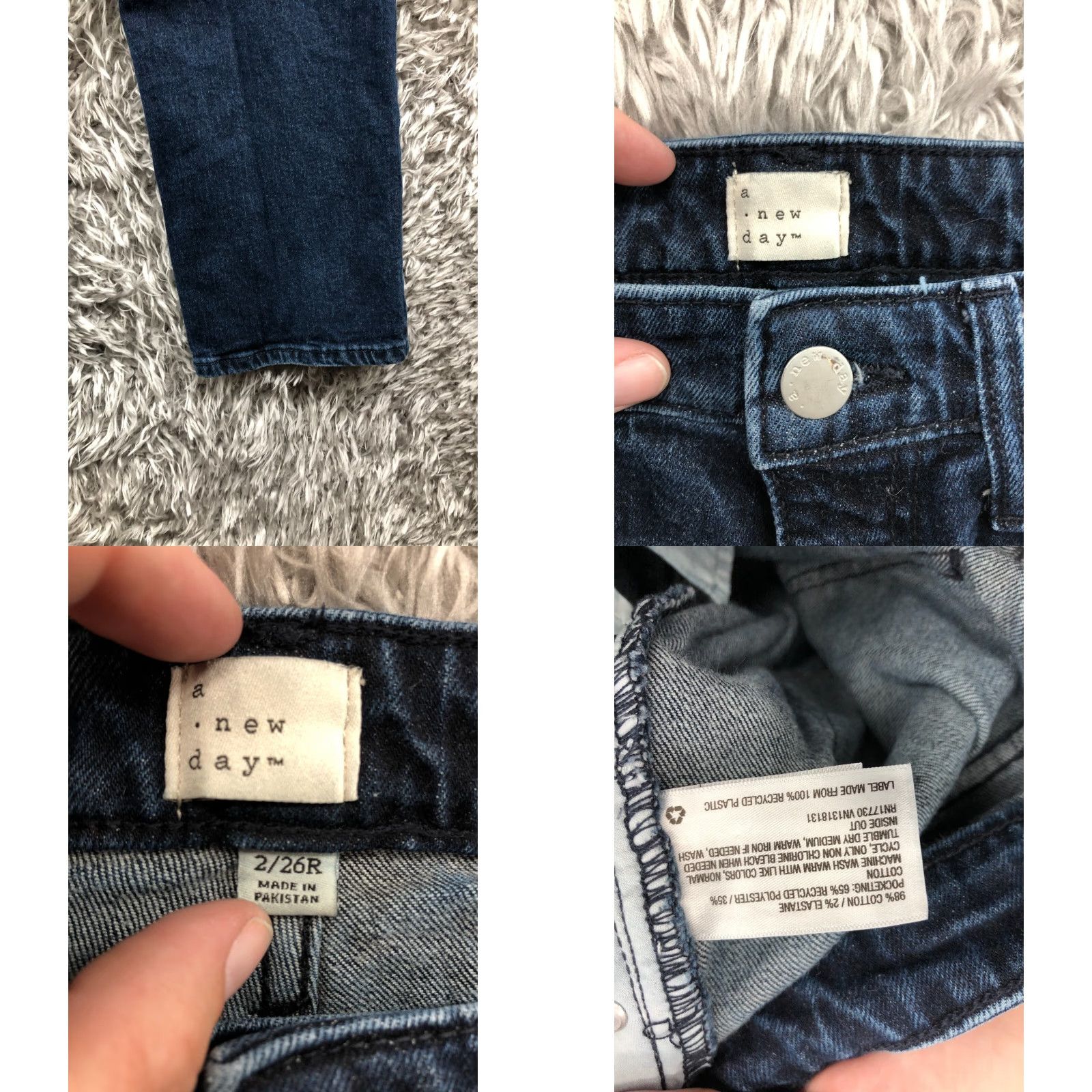 Vintage **Womens A New Day Blue Jeans Size 2 Mid Rise Straight** User: **A New Day Womens Blue Jeans Size 2 Mid Rise Straight** Size 26" / US 2 / IT 38 - 8 Thumbnail