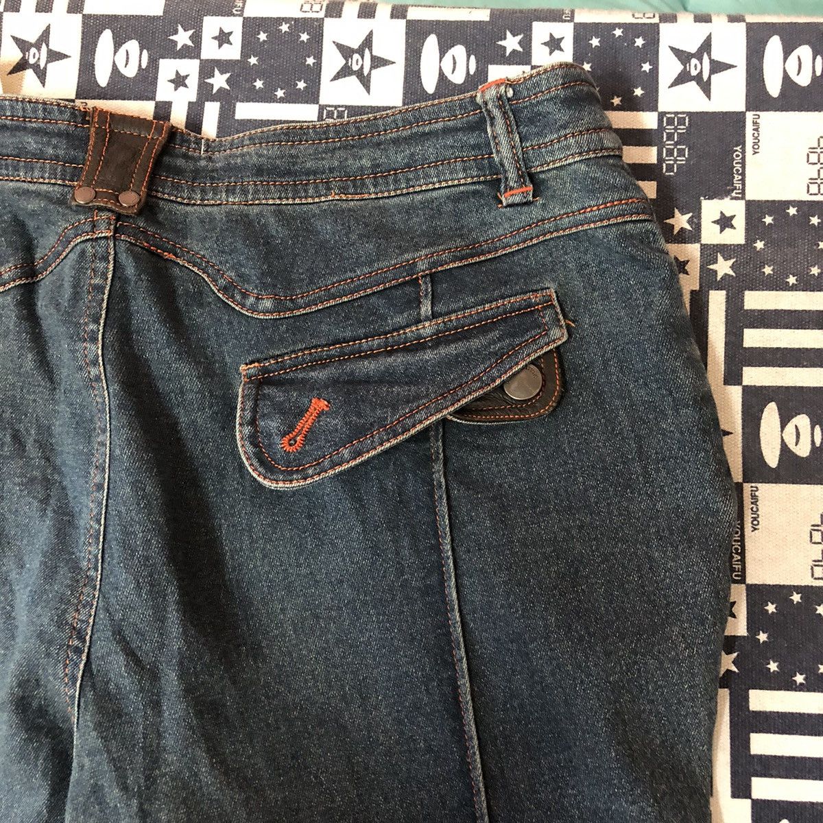 Japanese Brand Apek Japan Blue Denim Pants #A449 Size US 30 / EU 46 - 20 Thumbnail