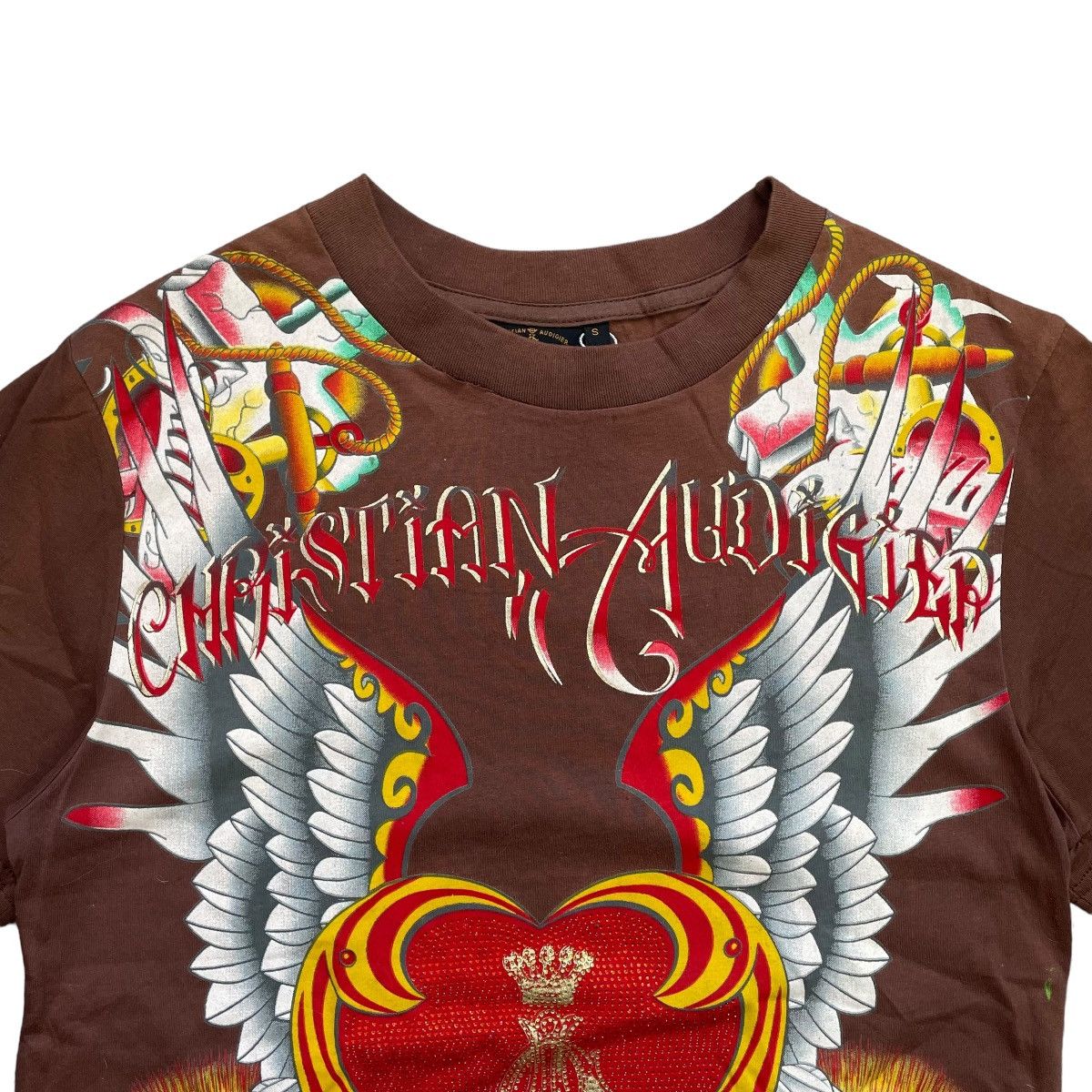 Ed Hardy VINTAGE Y2K ED HARDY CHRISTIAN AUDIGIER T-SHIRT Size S / US 4 / IT 40 - 7 Thumbnail