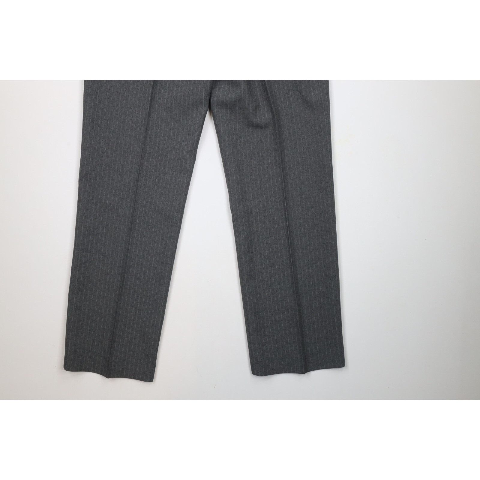 Vintage Vintage 70s Streetwear 2 Piece Pinstriped Suit Wedding Size 42L - 18 Thumbnail