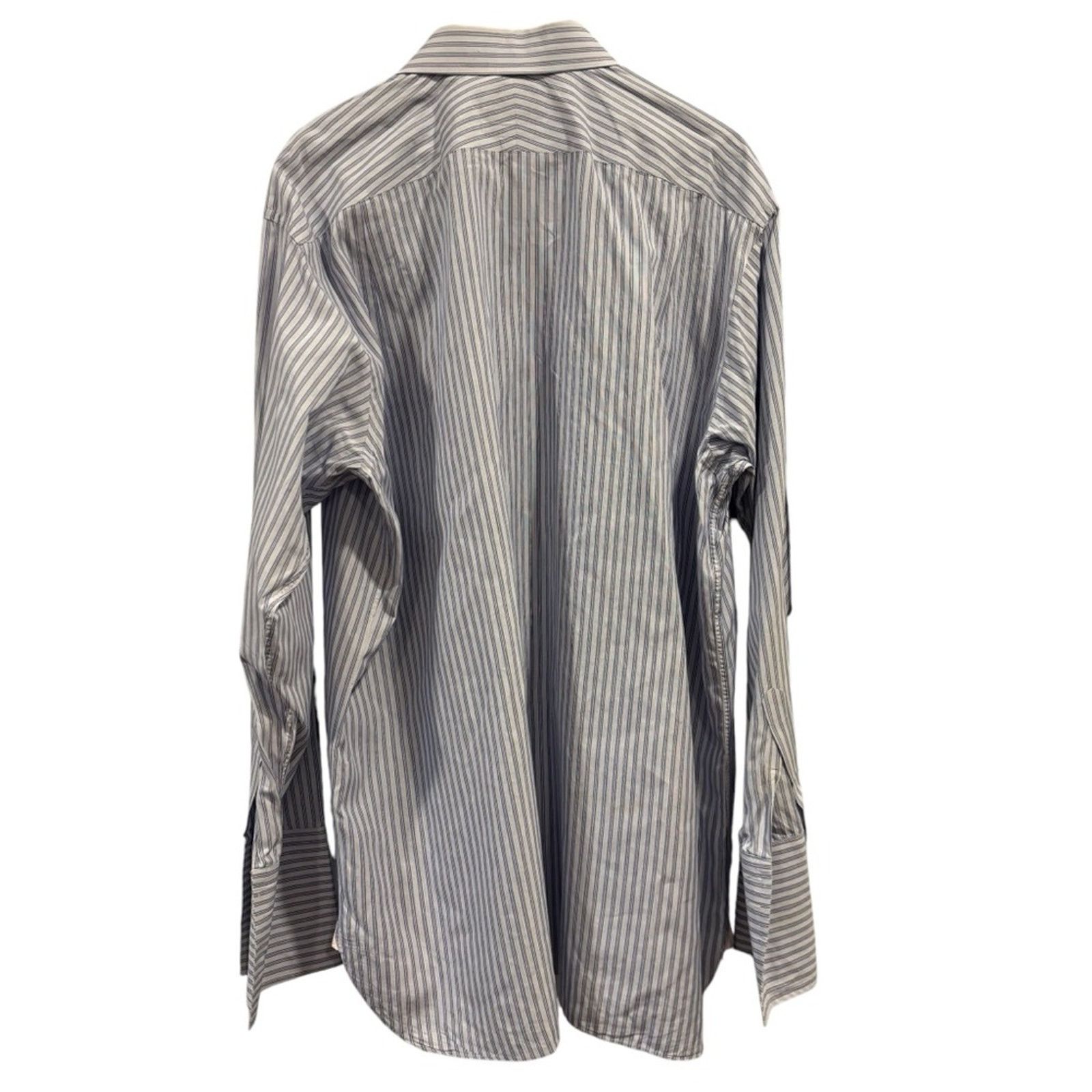 Thomas Pink THOMAS PINK Light Blue Striped Dress Shirt Size US M / EU 48-50 / 2 - 5 Thumbnail