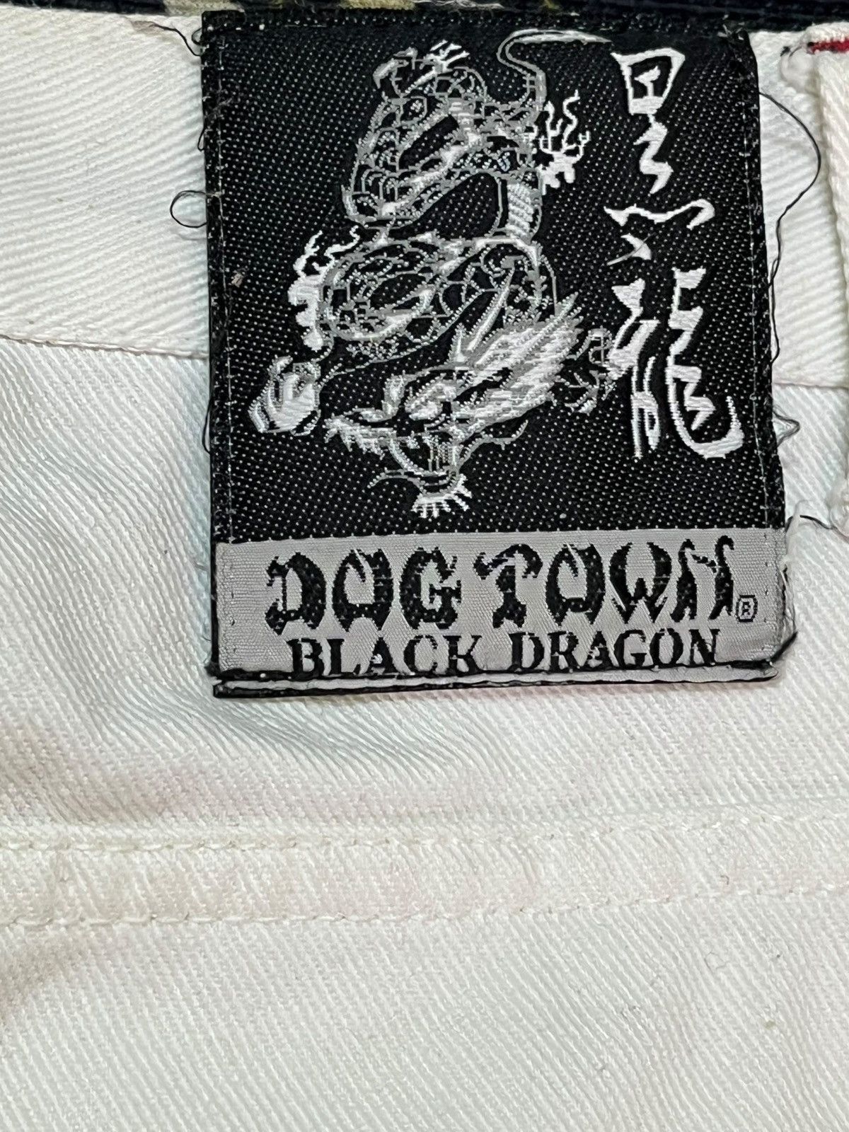 Dogtown Vintage Dogtown Black Dragon Baggy Skate Double Pocket Denim Size US 31 - 12 Thumbnail