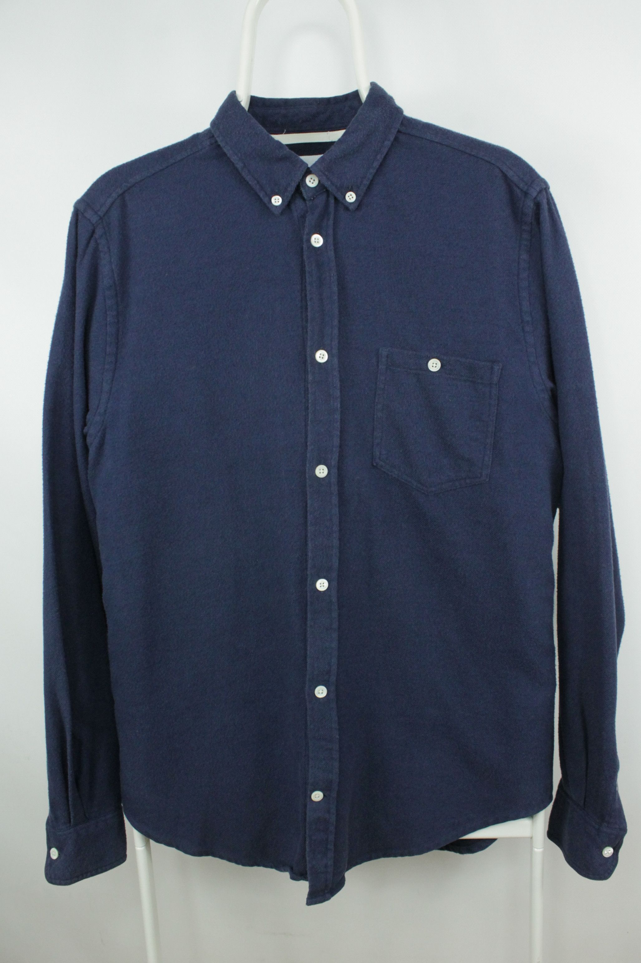 Norse Projects Norse Projects Osvald Brushed Blue Flannel Shirt Size US M / EU 48-50 / 2 - 2 Thumbnail