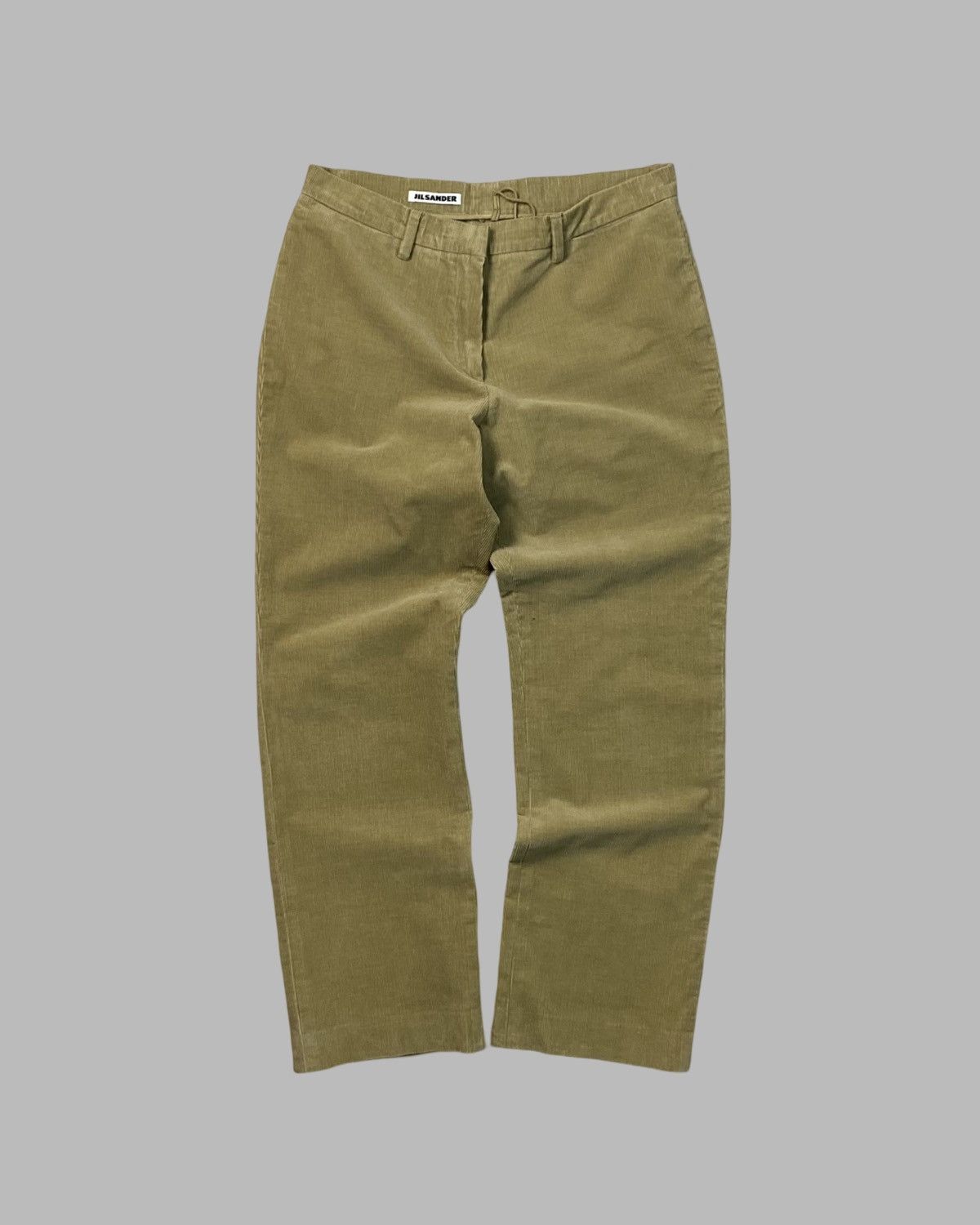 Jil Sander Jil Sander Beige Velour Velvet Corduroy Pants Trousers Size 27" / US 4 / IT 40 - 1 Thumbnail