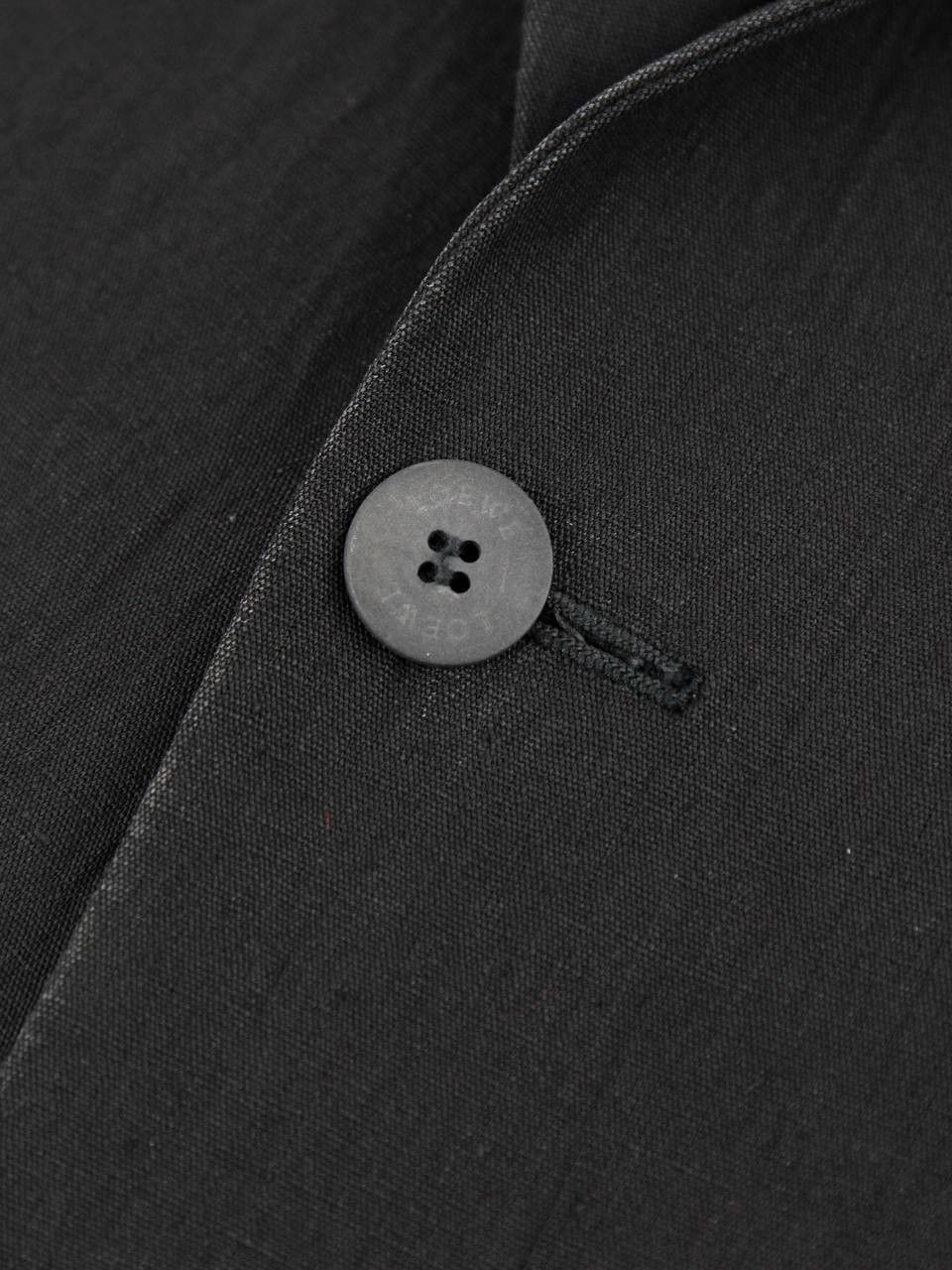 Loewe LOEWE Linen black jacket Size 54R - 6 Thumbnail