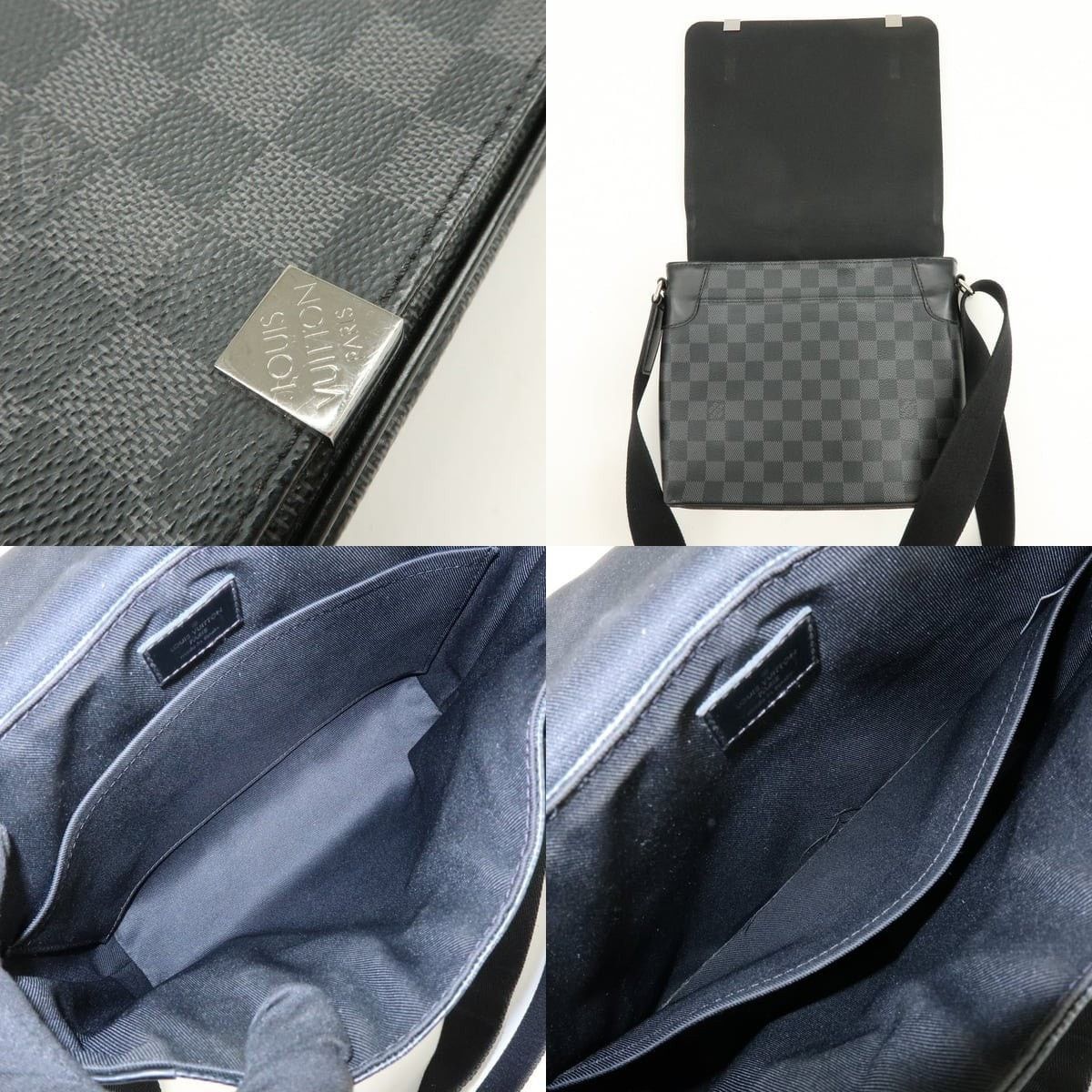 Louis Vuitton Louis Vuitton Damier Graphite District PM Crossbody Bag Size ONE SIZE - 7 Thumbnail