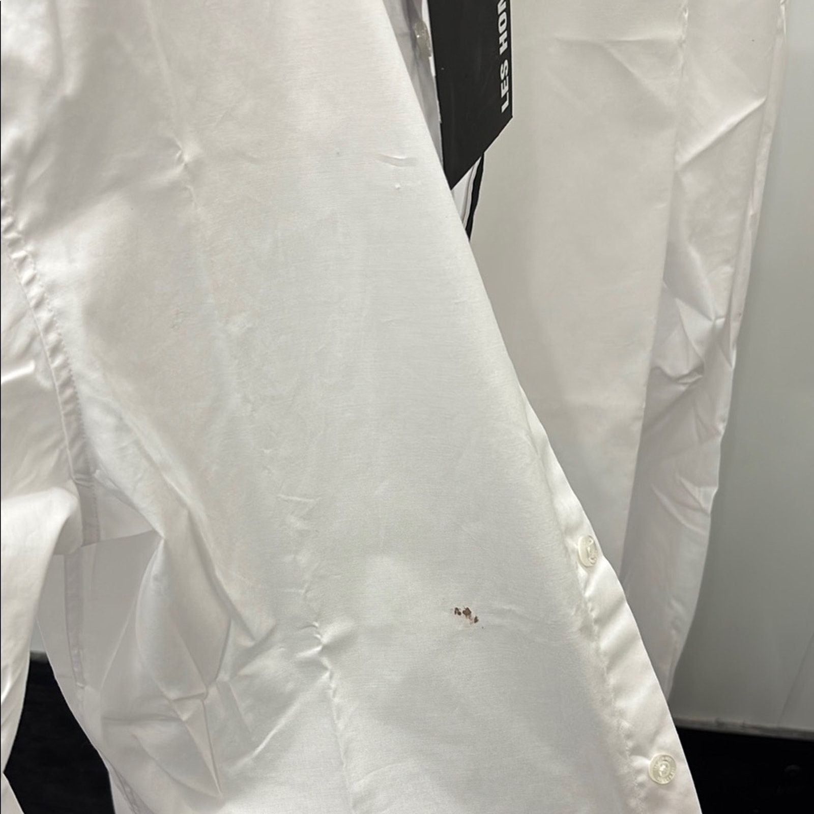 Les Hommes NWT Les Hommes Black and White Dress Shirt with Modern Sz 50 Size US L / EU 52-54 / 3 - 6 Thumbnail
