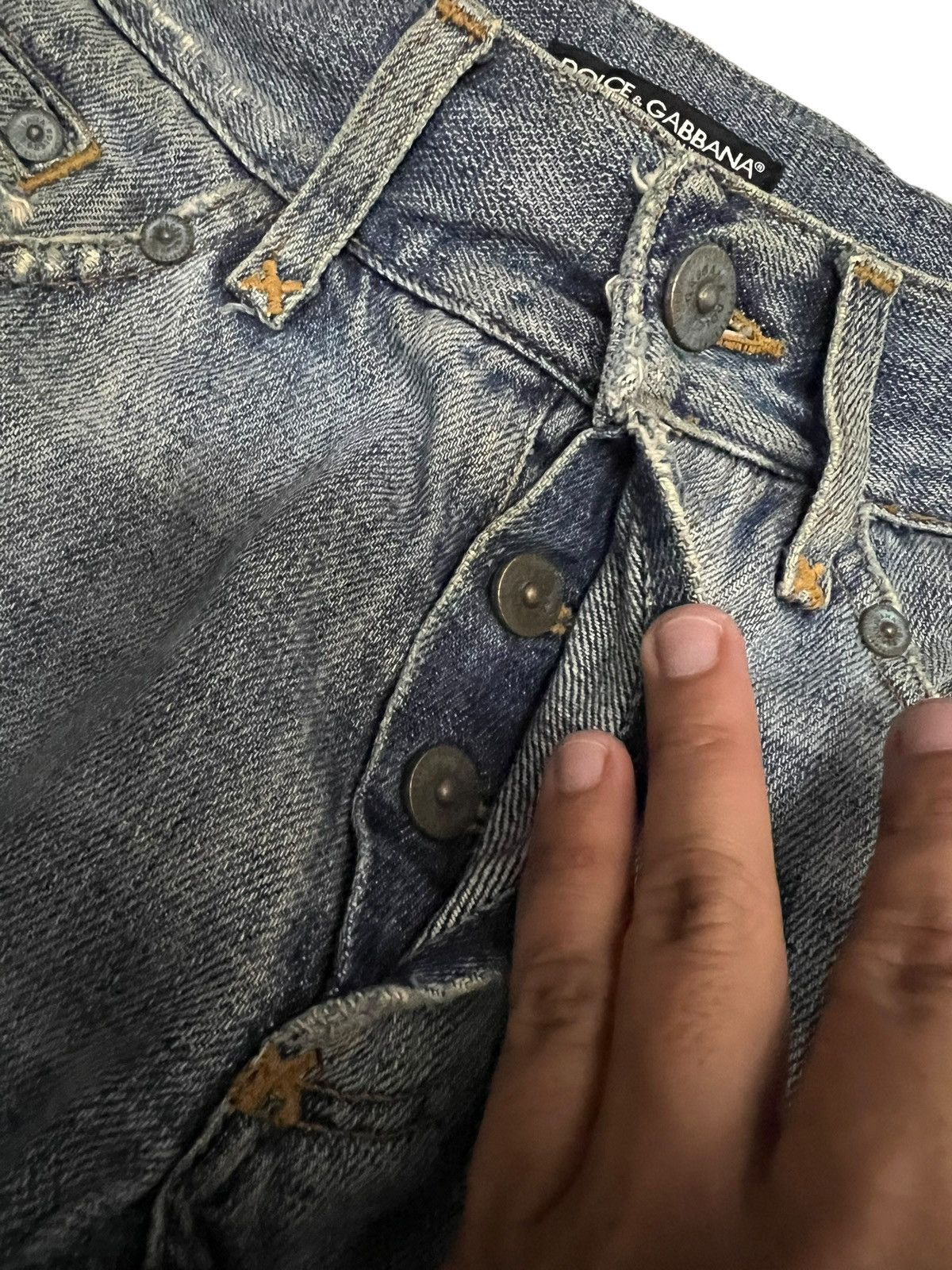 Dolce & Gabbana 💥Grunge💥Vintage Dolce & Gabbana Distress Jean Size US 30 / EU 46 - 12 Thumbnail