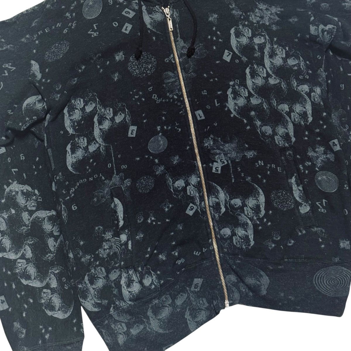 Andy Warhol × Hysteric Glamour Vintage Skull Overprint Zipper Sweat Hoodie Size US L / EU 52-54 / 3 - 6 Thumbnail