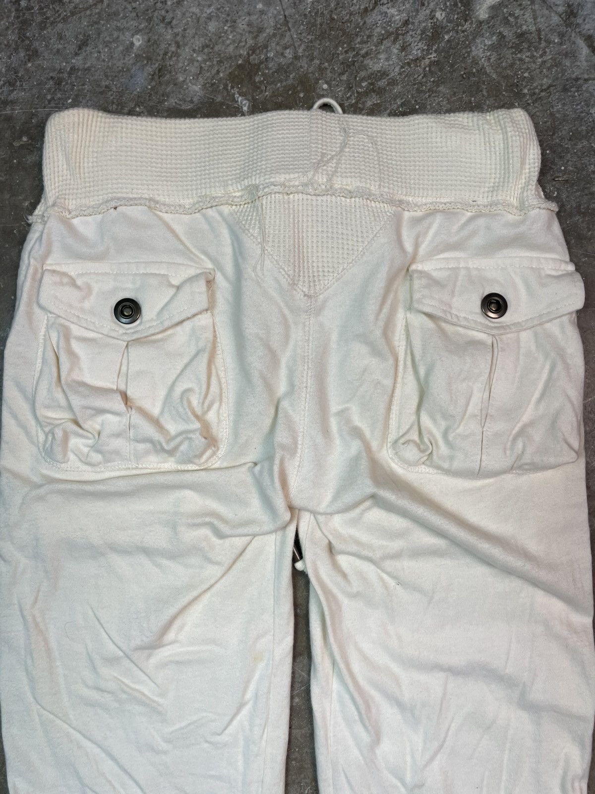 GOA G.O.A Flare Distressed Archive Military SweatPants Size 26" / US 2 / IT 38 - 9 Thumbnail