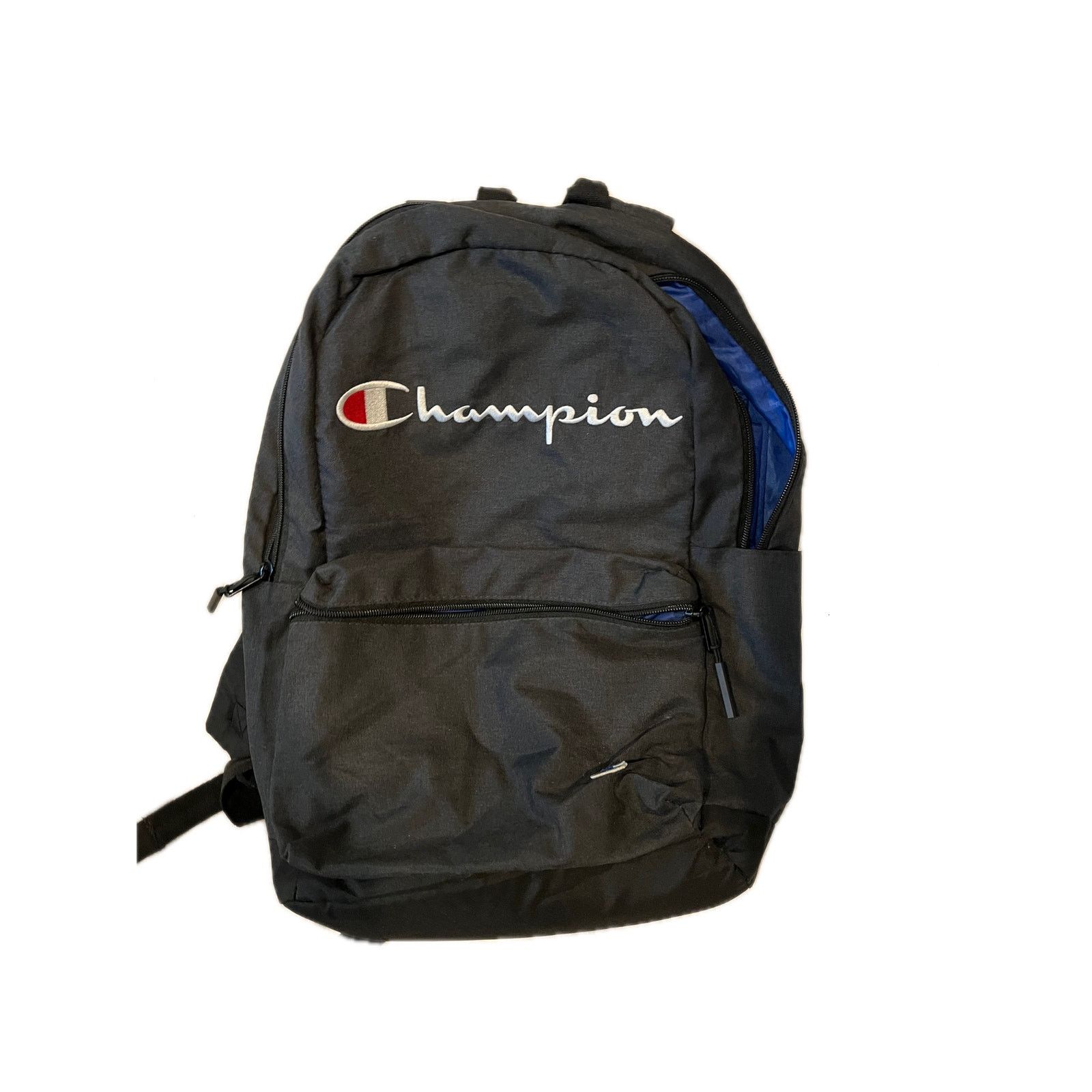 Champion Champion Daily Black Blue Logo Backpack Size 28 - 1 Thumbnail