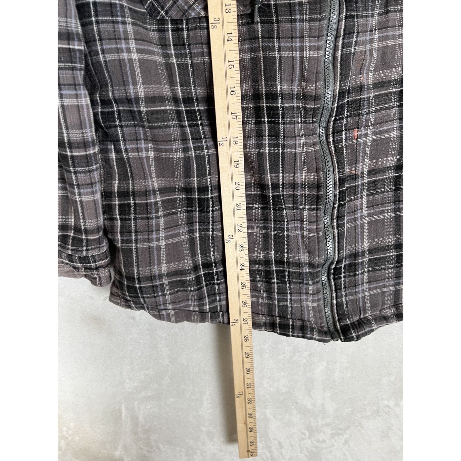 Dickies Vintage Dickies Jacket Mens XL Gray Plaid Fleece Quilted Ful Size US XL / EU 56 / 4 - 6 Thumbnail