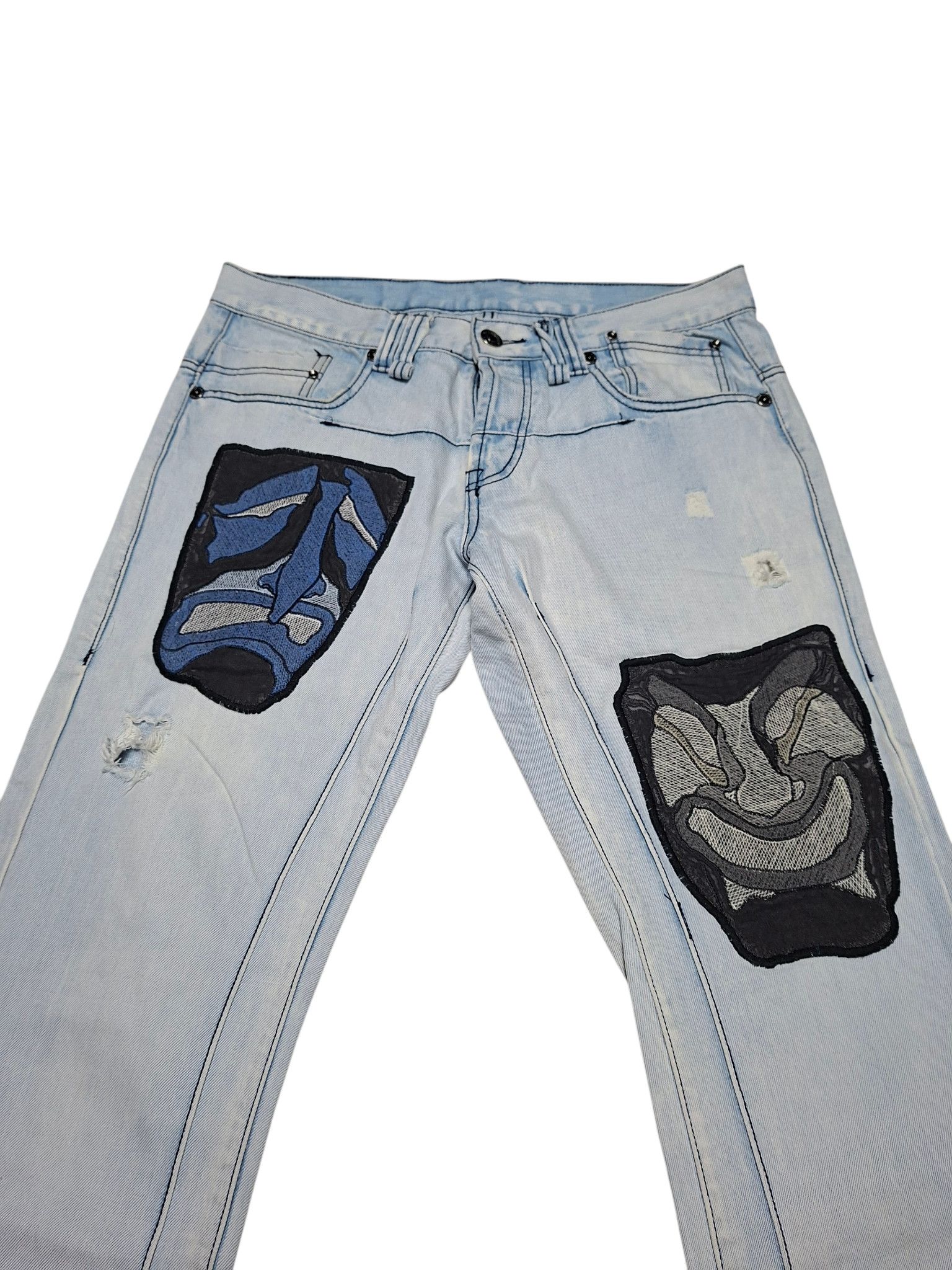 Japanese Brand AVANT GARDE JAPANESE VINTAGE RARE STREETWEAR JEANS DENIM Size US 34 / EU 50 - 2 Thumbnail
