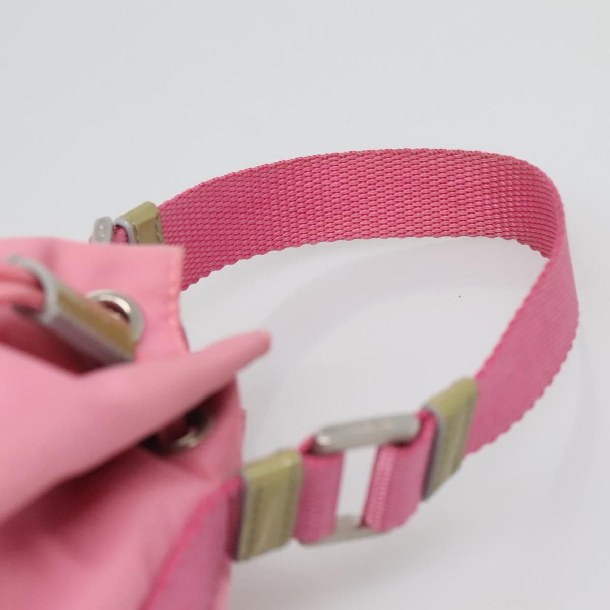 Prada PRADA Hand Bag Nylon Pink Silver Size ONE SIZE - 8 Thumbnail