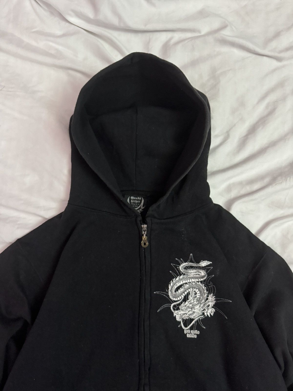 If Six Was Nine Y2K Sukajan Japan Dragon Pull Over Hoodie Size US M / EU 48-50 / 2 - 4 Thumbnail