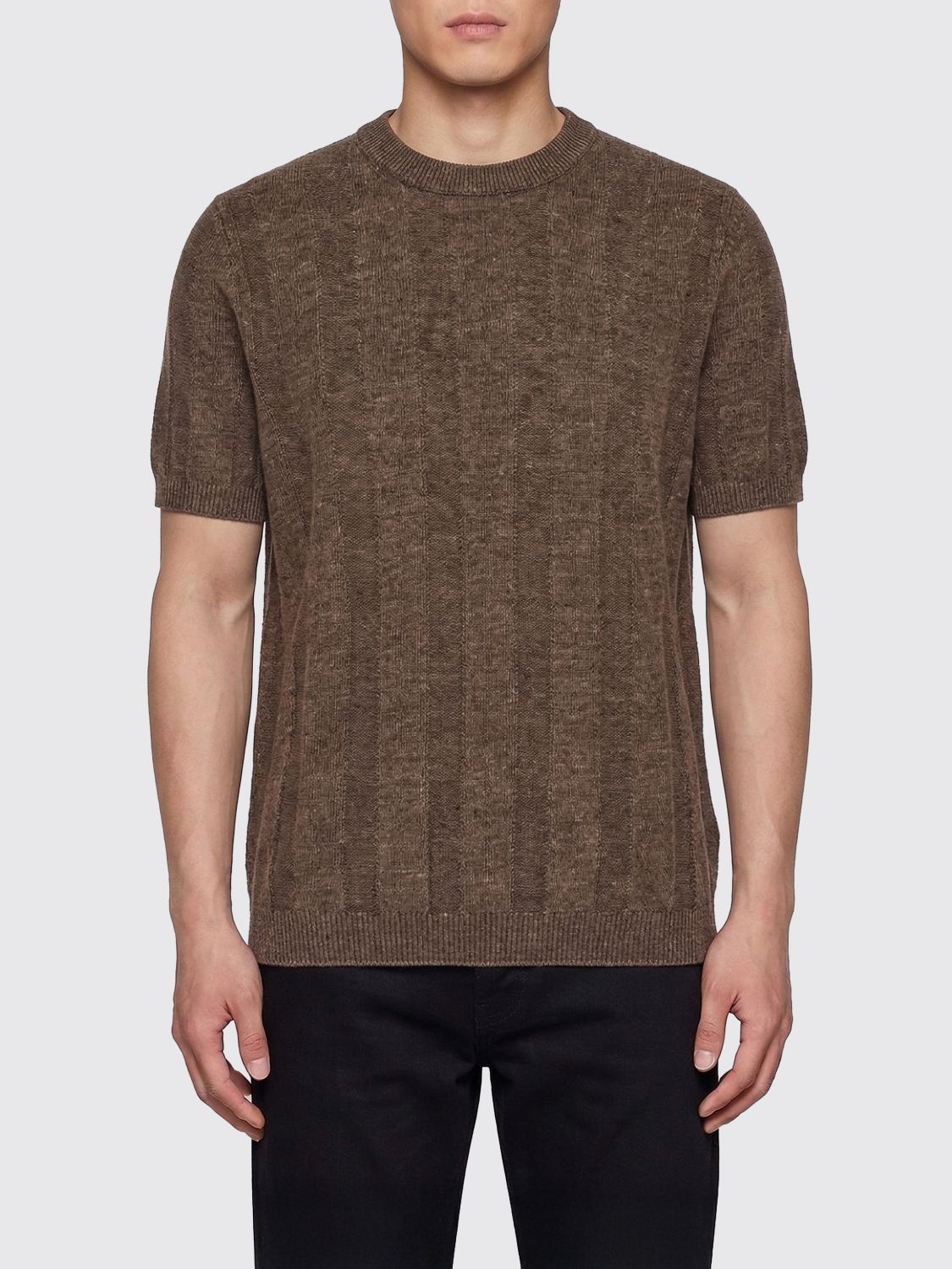 Brunello Cucinelli Brunello Cucinelli Sweater Men Brown Size US S / EU 44-46 / 1 - 1 Thumbnail