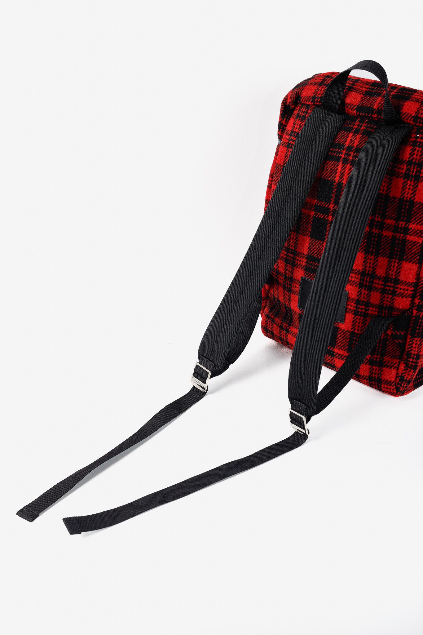 Saint Laurent Paris Saint Laurent AW/14 Tartan Wool YSL Hunting Rucksack Size ONE SIZE - 9 Thumbnail