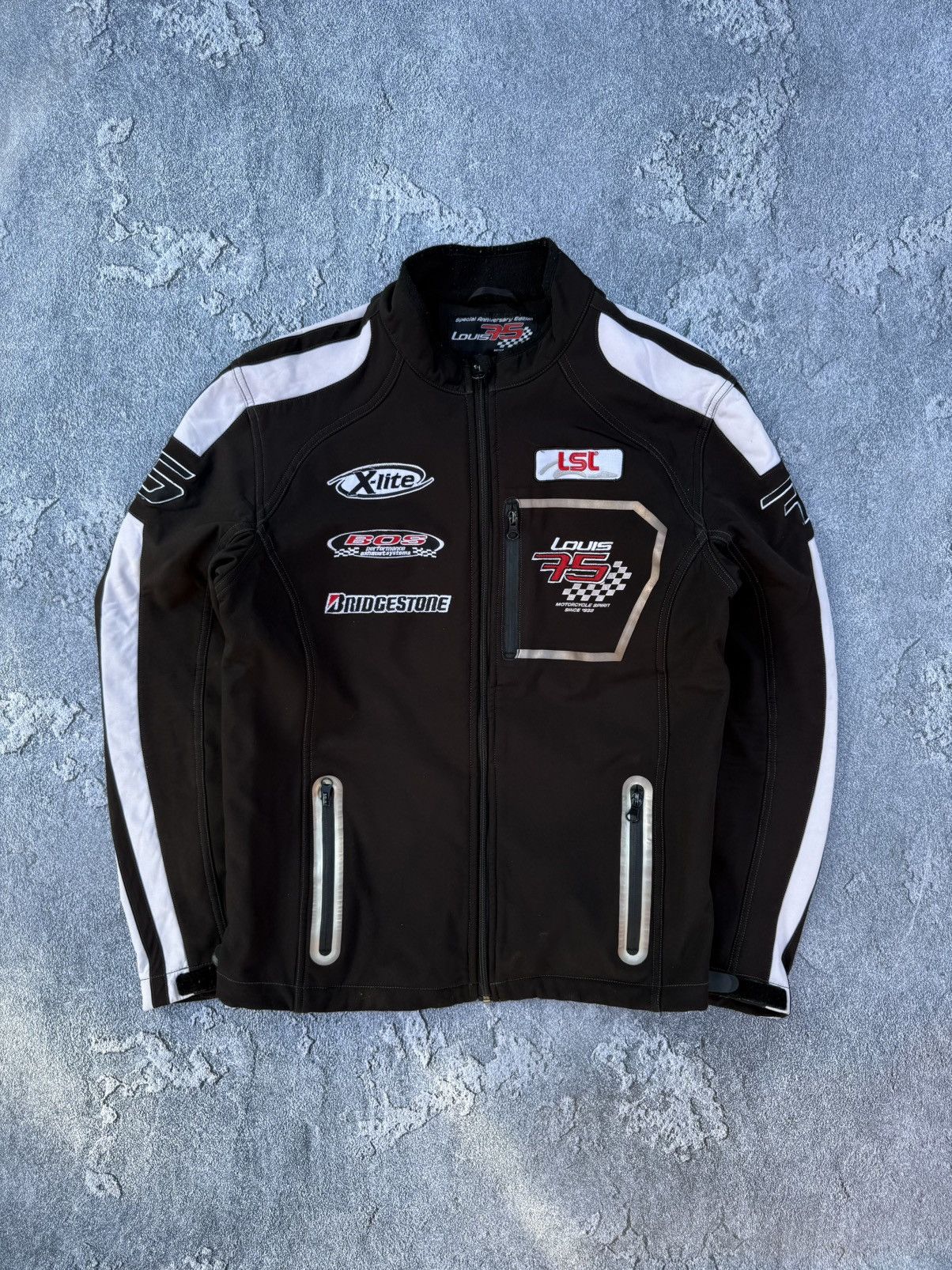 Other Vintage Bridgestone Louis 75 Motorcycle Racing jacket Size US L / EU 52-54 / 3 - 4 Thumbnail