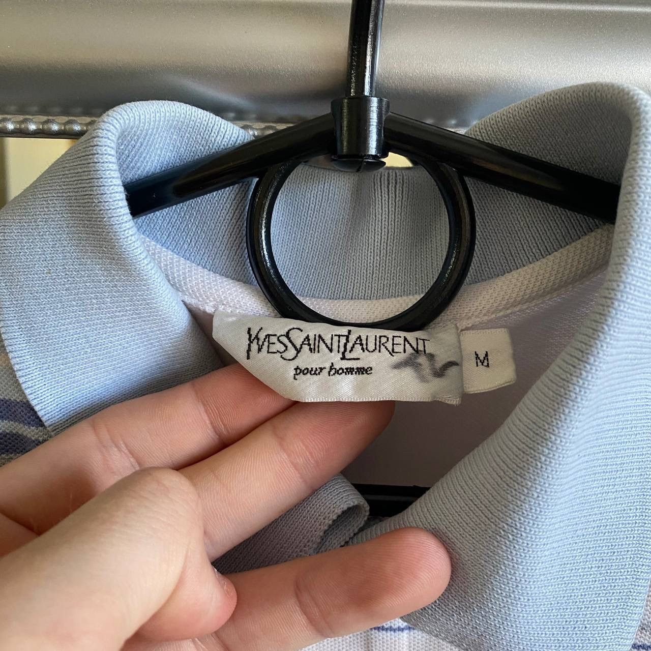 Yves Saint Laurent Yves saint Laurent ysl polo big logo T-shirt Size US M / EU 48-50 / 2 - 4 Thumbnail